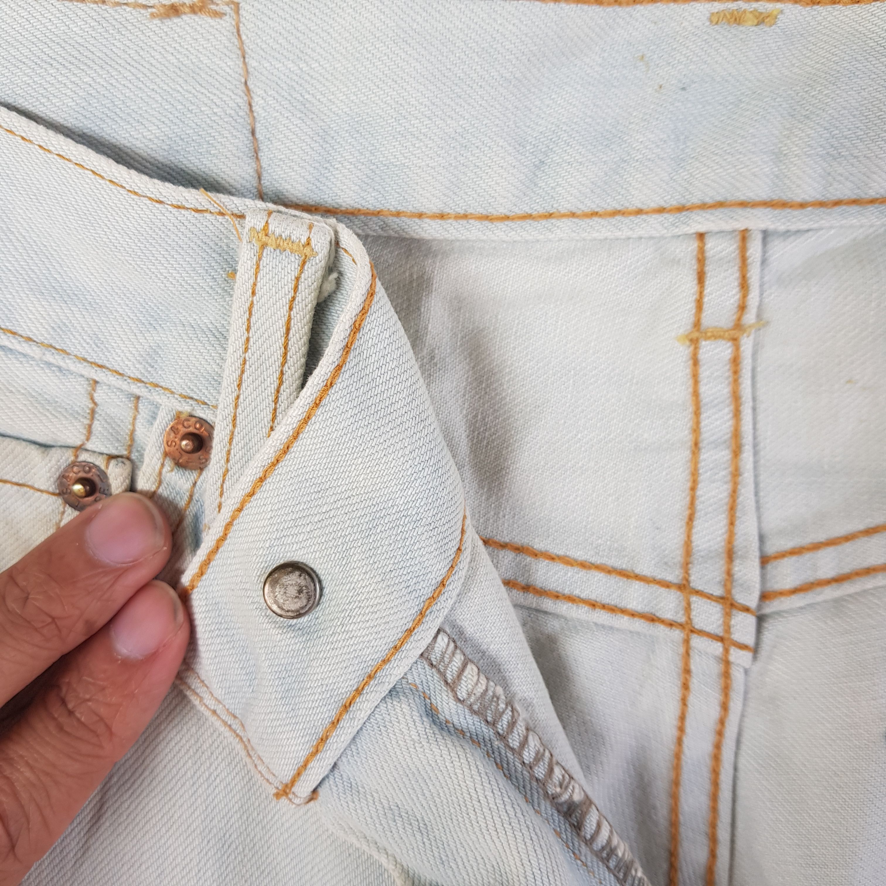 Levi's Vintage Levi's Dirty Light Wash Jeans Levis 503 Denim Pants Size US 30 / EU 46 - 8 Thumbnail