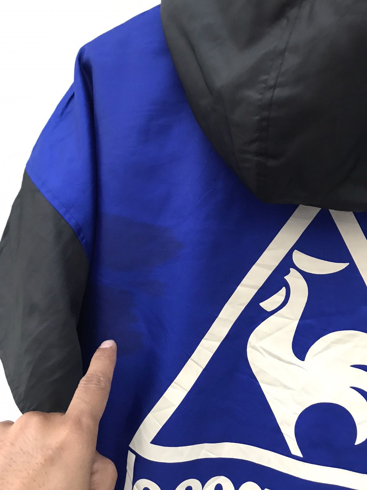 Le Coq Sportif × Vintage Le Coq Sportif Hooded Long Jackets Size US L / EU 52-54 / 3 - 7 Thumbnail
