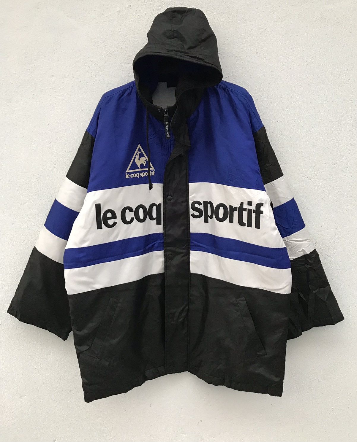 Le Coq Sportif × Vintage Le Coq Sportif Hooded Long Jackets Size US L / EU 52-54 / 3 - 2 Thumbnail