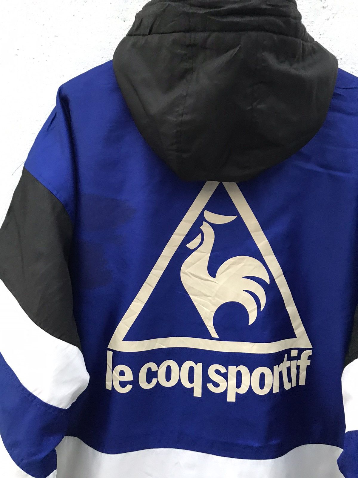 Le Coq Sportif × Vintage Le Coq Sportif Hooded Long Jackets Size US L / EU 52-54 / 3 - 6 Thumbnail
