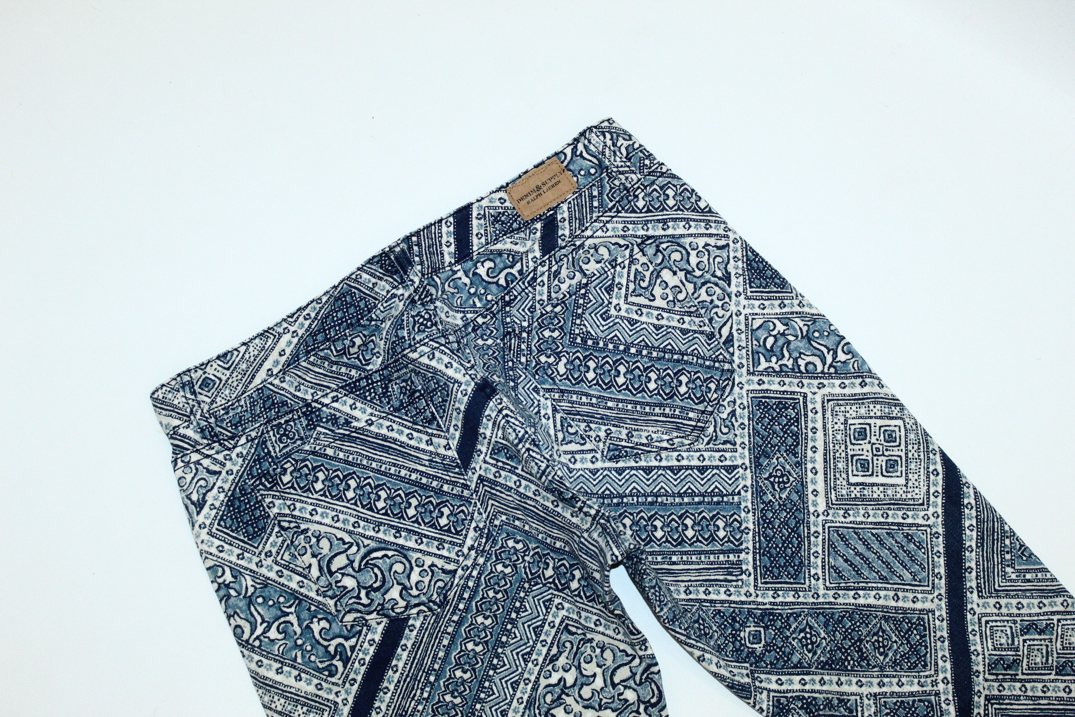 Denim & Supply Ralph Lauren Denim & Supply Bandana Print Skinny Stretch Denim Pants Size US 30 / EU 46 - 8 Thumbnail