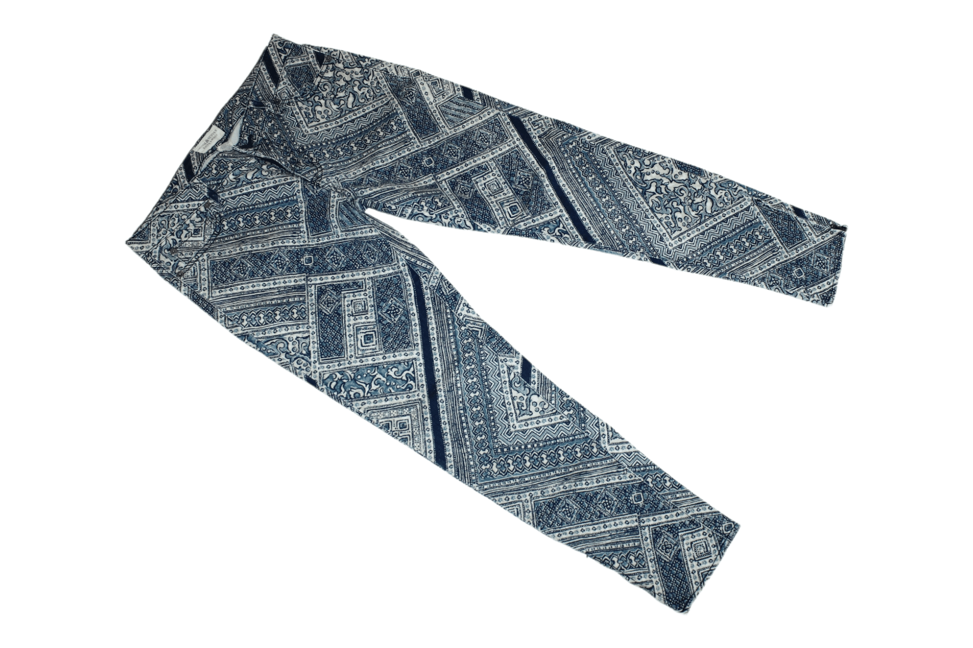 Denim & Supply Ralph Lauren Denim & Supply Bandana Print Skinny Stretch Denim Pants Size US 30 / EU 46 - 2 Thumbnail