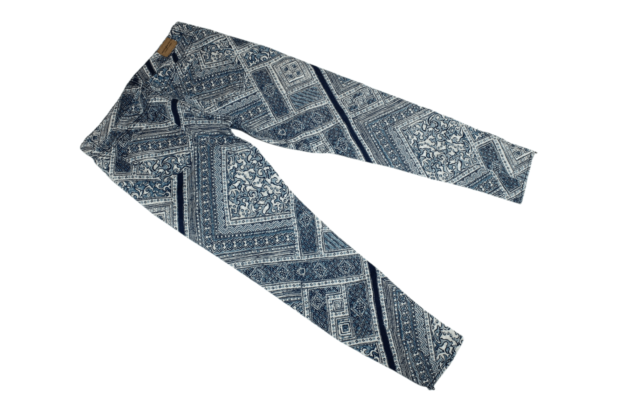 Denim & Supply Ralph Lauren Denim & Supply Bandana Print Skinny Stretch Denim Pants Size US 30 / EU 46 - 3 Thumbnail