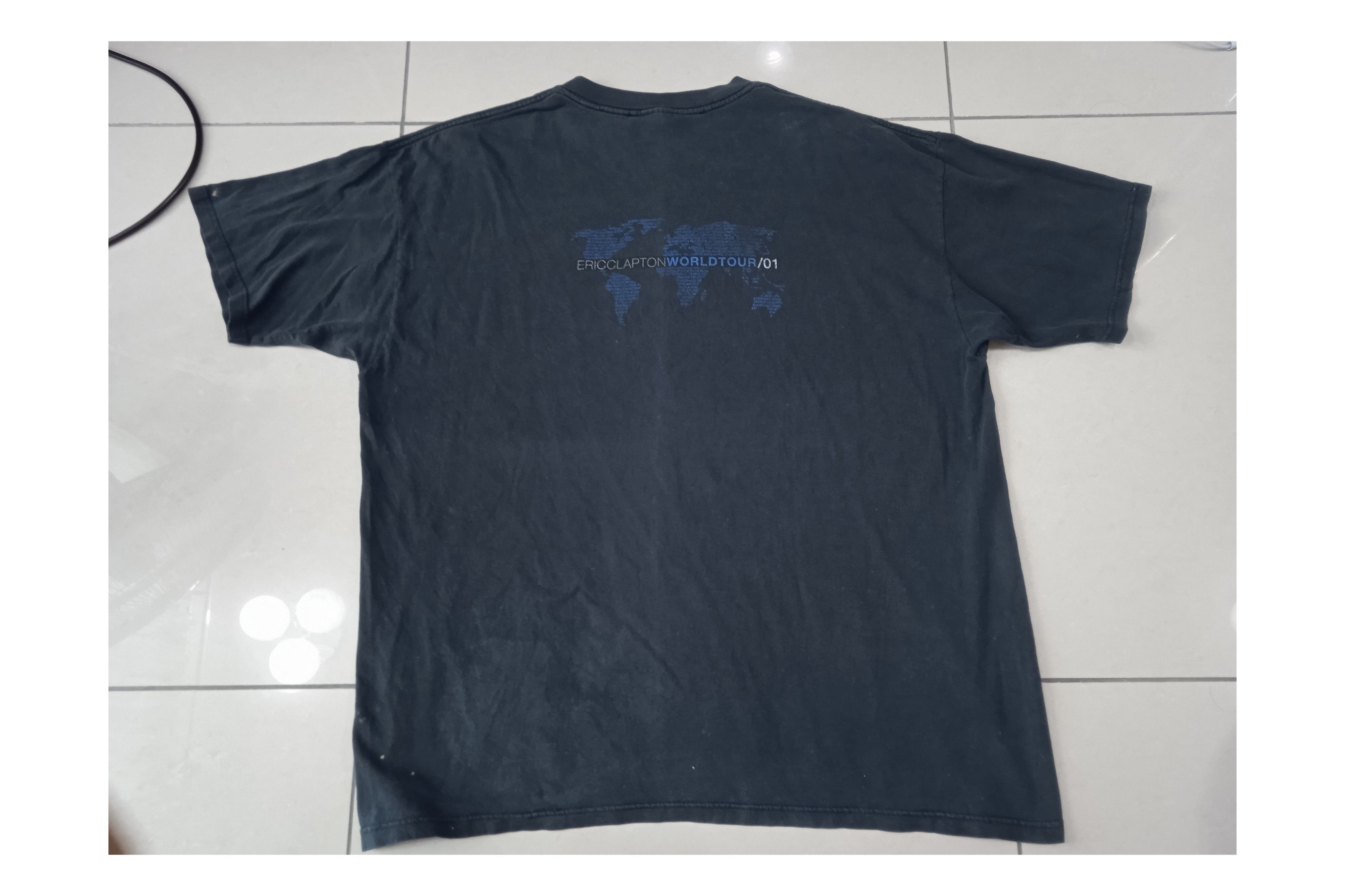Band Tees Vintage THRASHED Eric Clapton T-Shirt Blank Size US XL / EU 56 / 4 - 2 Thumbnail