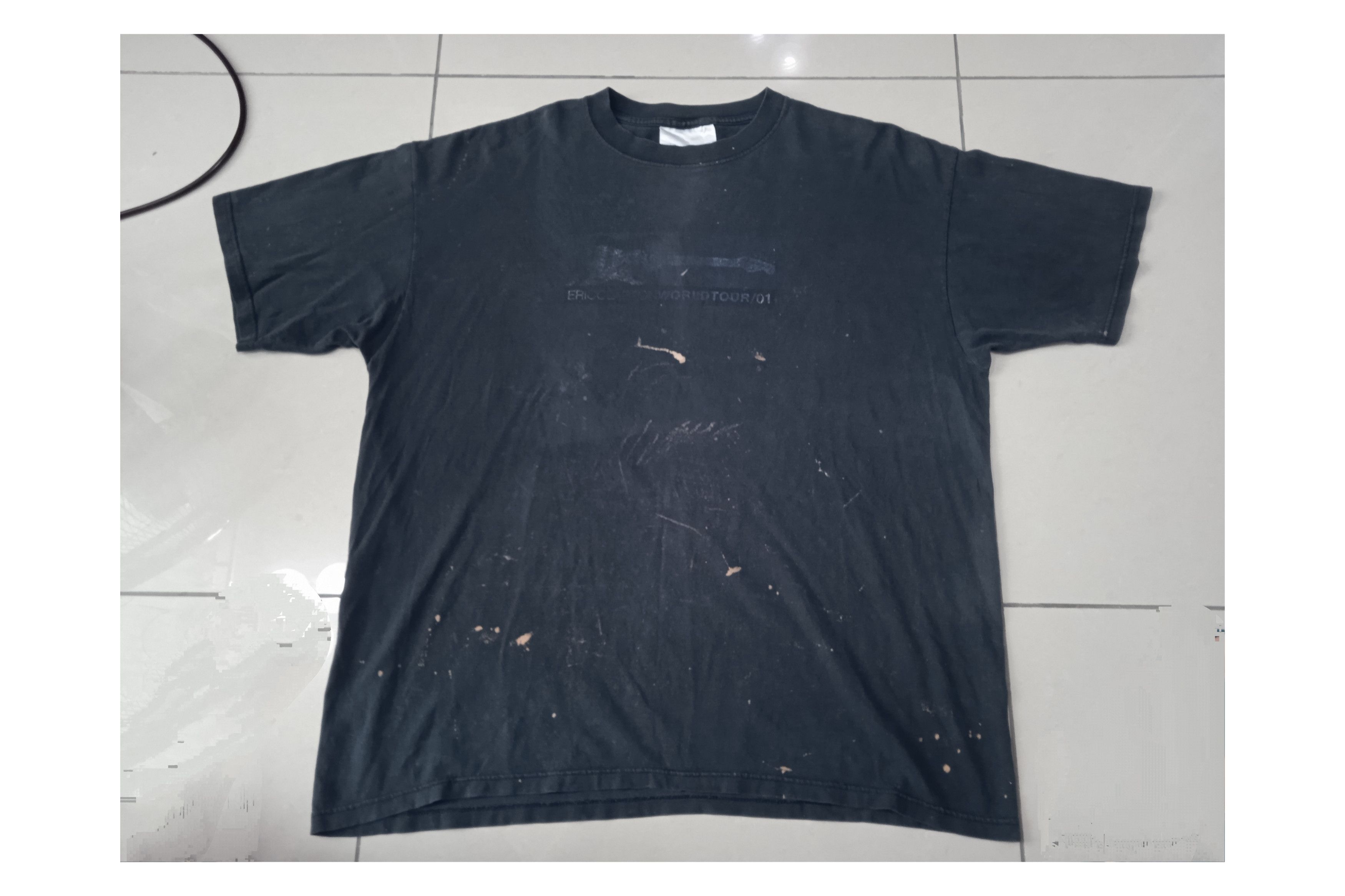 Band Tees Vintage THRASHED Eric Clapton T-Shirt Blank Size US XL / EU 56 / 4 - 1 Thumbnail