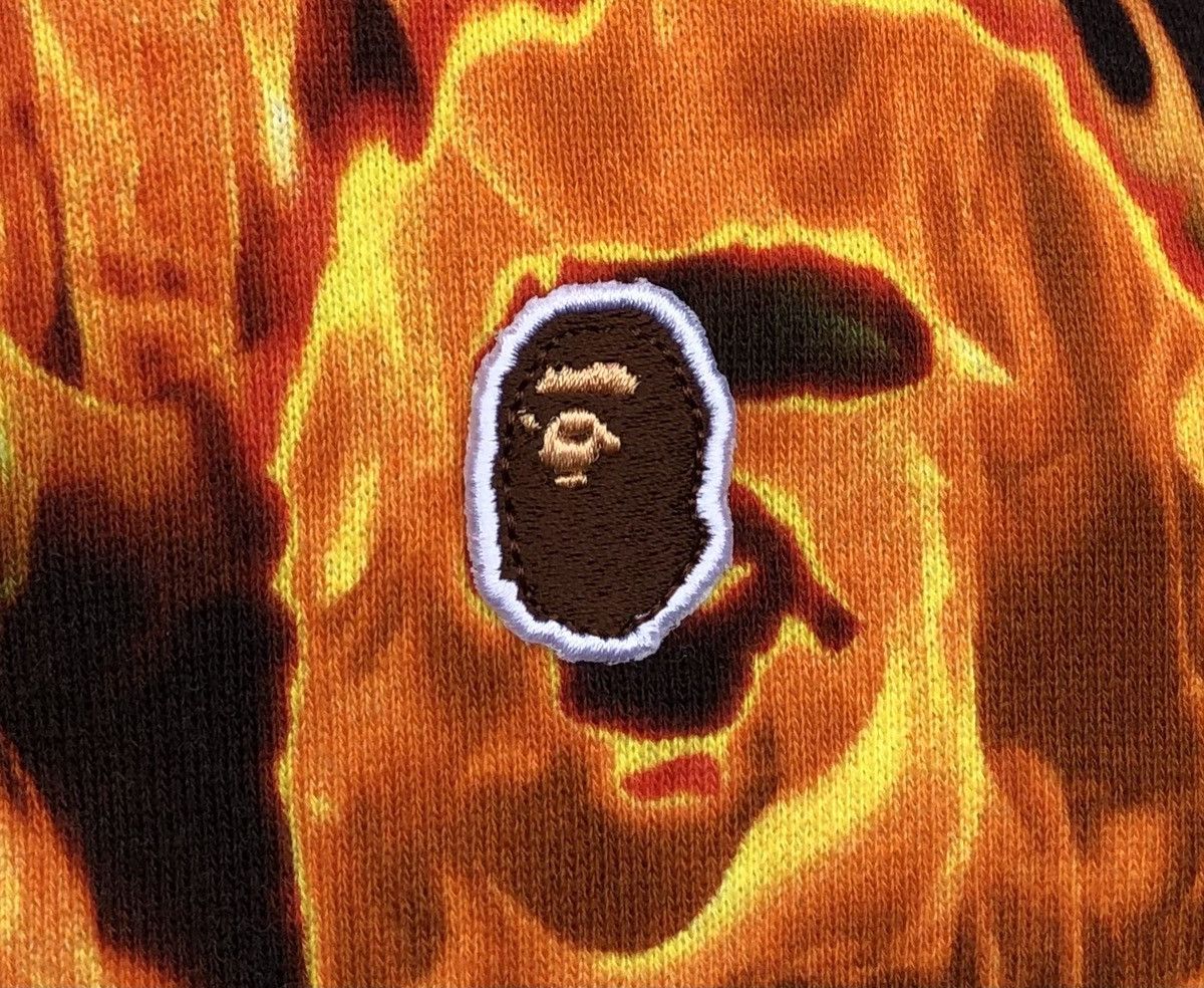 Bape A Bathing Ape Pirate Store Mens Bape Flame Panel Sweatshirt Size US M / EU 48-50 / 2 - 4 Thumbnail