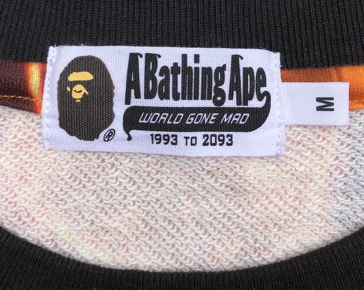 Bape A Bathing Ape Pirate Store Mens Bape Flame Panel Sweatshirt Size US M / EU 48-50 / 2 - 6 Thumbnail