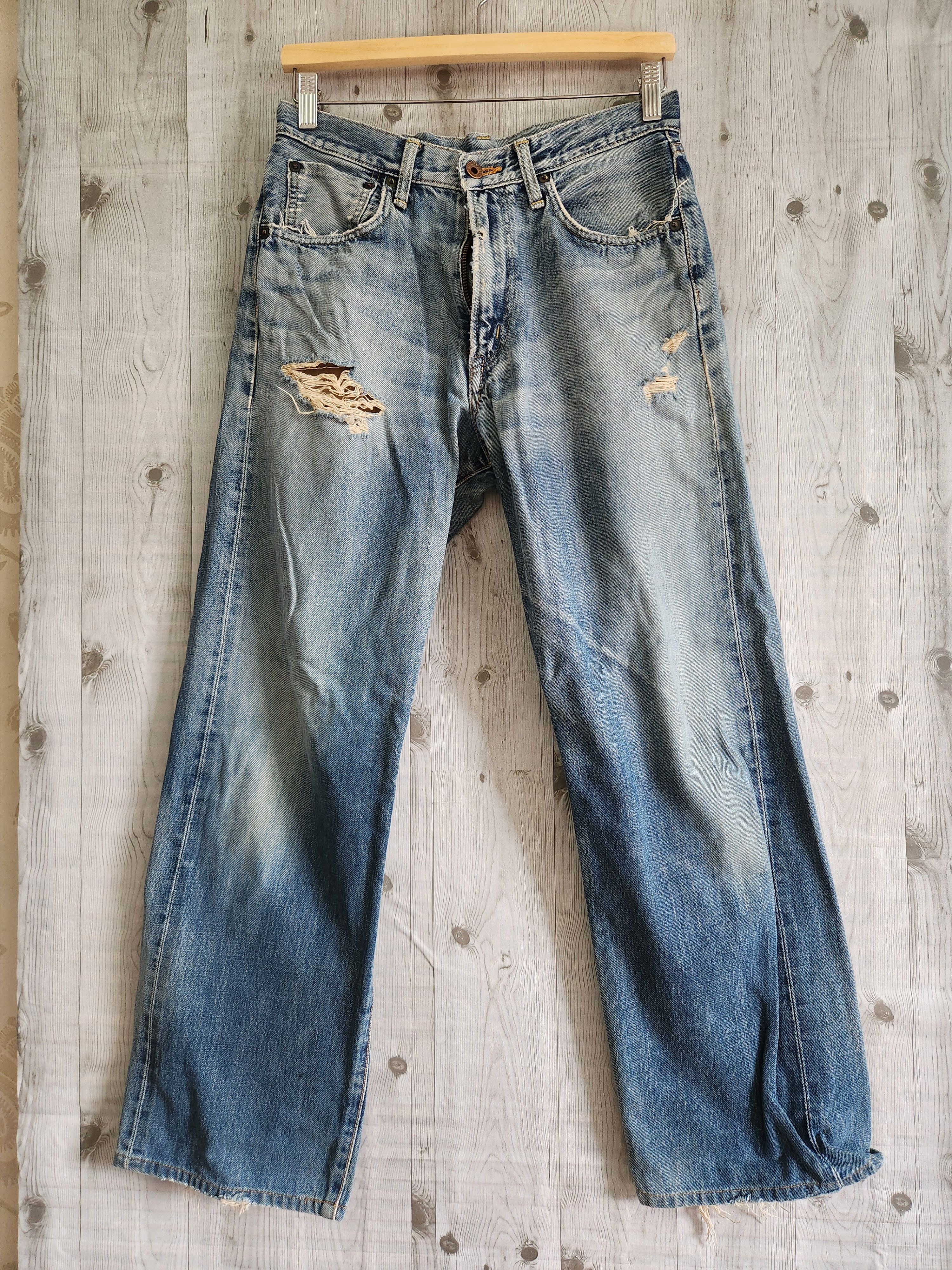 Edwin Vintage Distressed Edwin Redline Selvedge Jeans Size US 30 / EU 46 - 2 Thumbnail