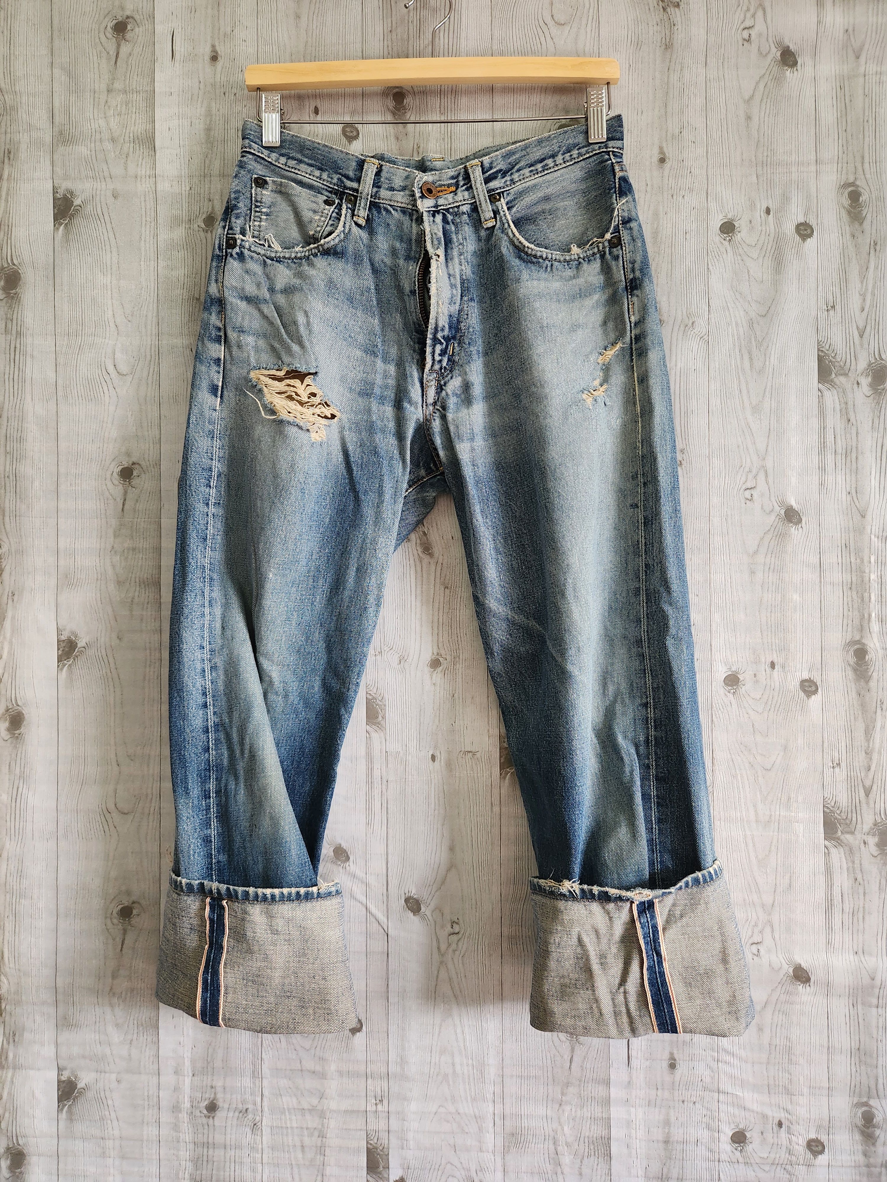 Edwin Vintage Distressed Edwin Redline Selvedge Jeans Size US 30 / EU 46 - 1 Thumbnail