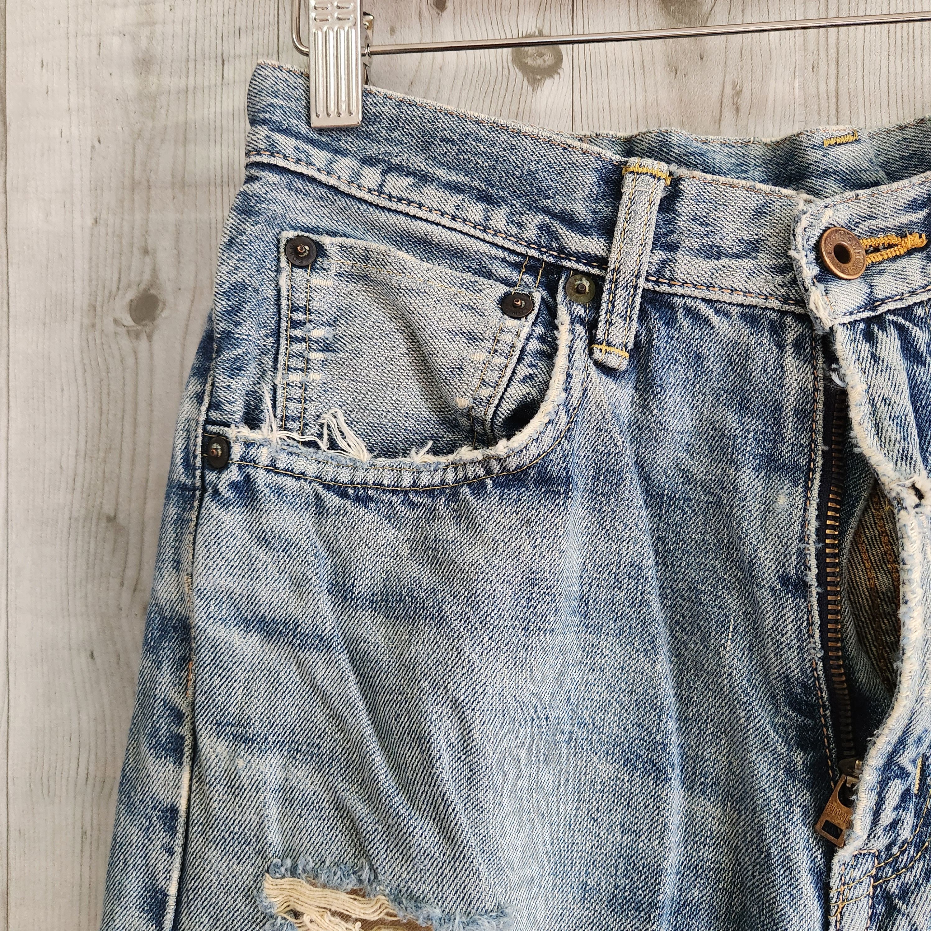 Edwin Vintage Distressed Edwin Redline Selvedge Jeans Size US 30 / EU 46 - 19 Thumbnail