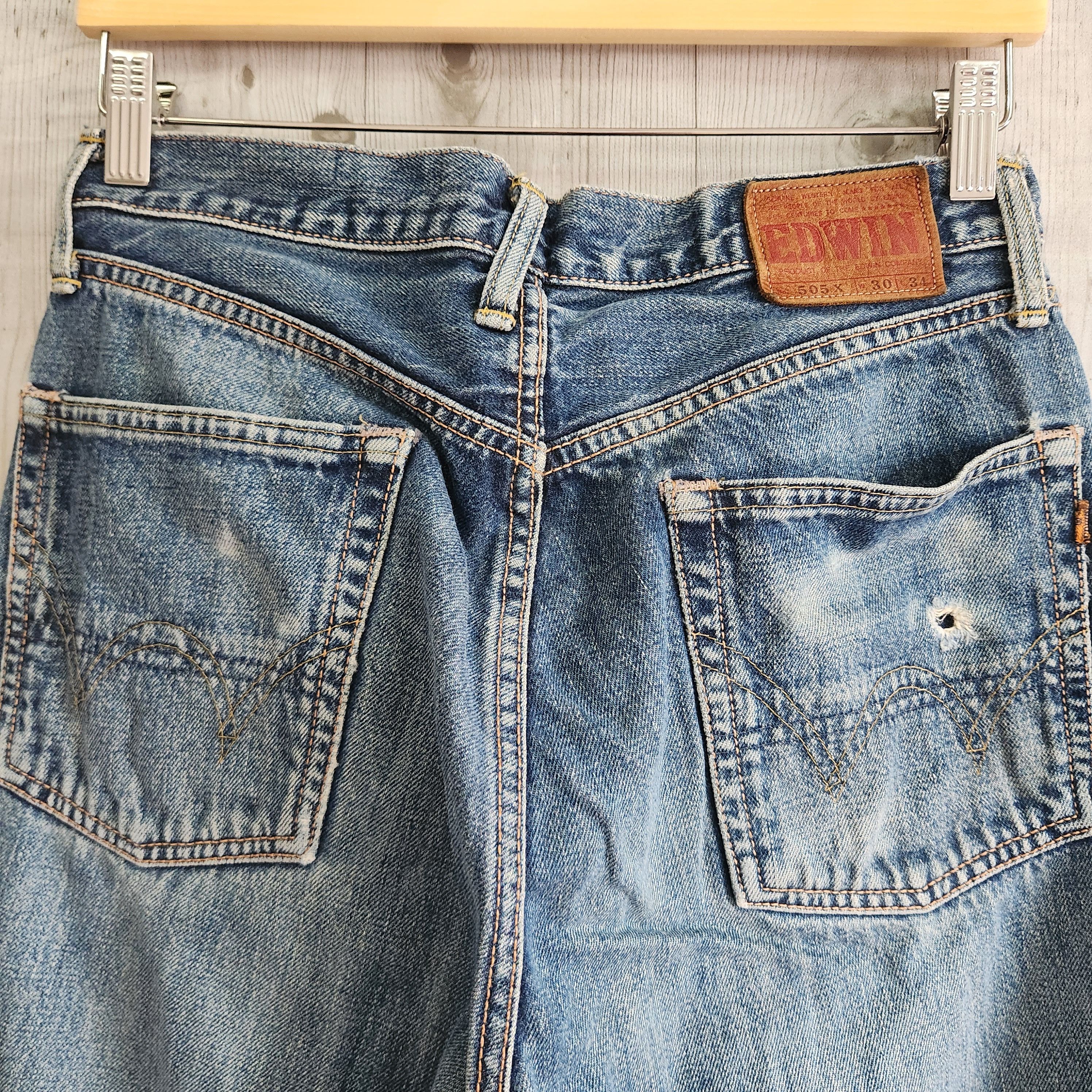 Edwin Vintage Distressed Edwin Redline Selvedge Jeans Size US 30 / EU 46 - 13 Thumbnail