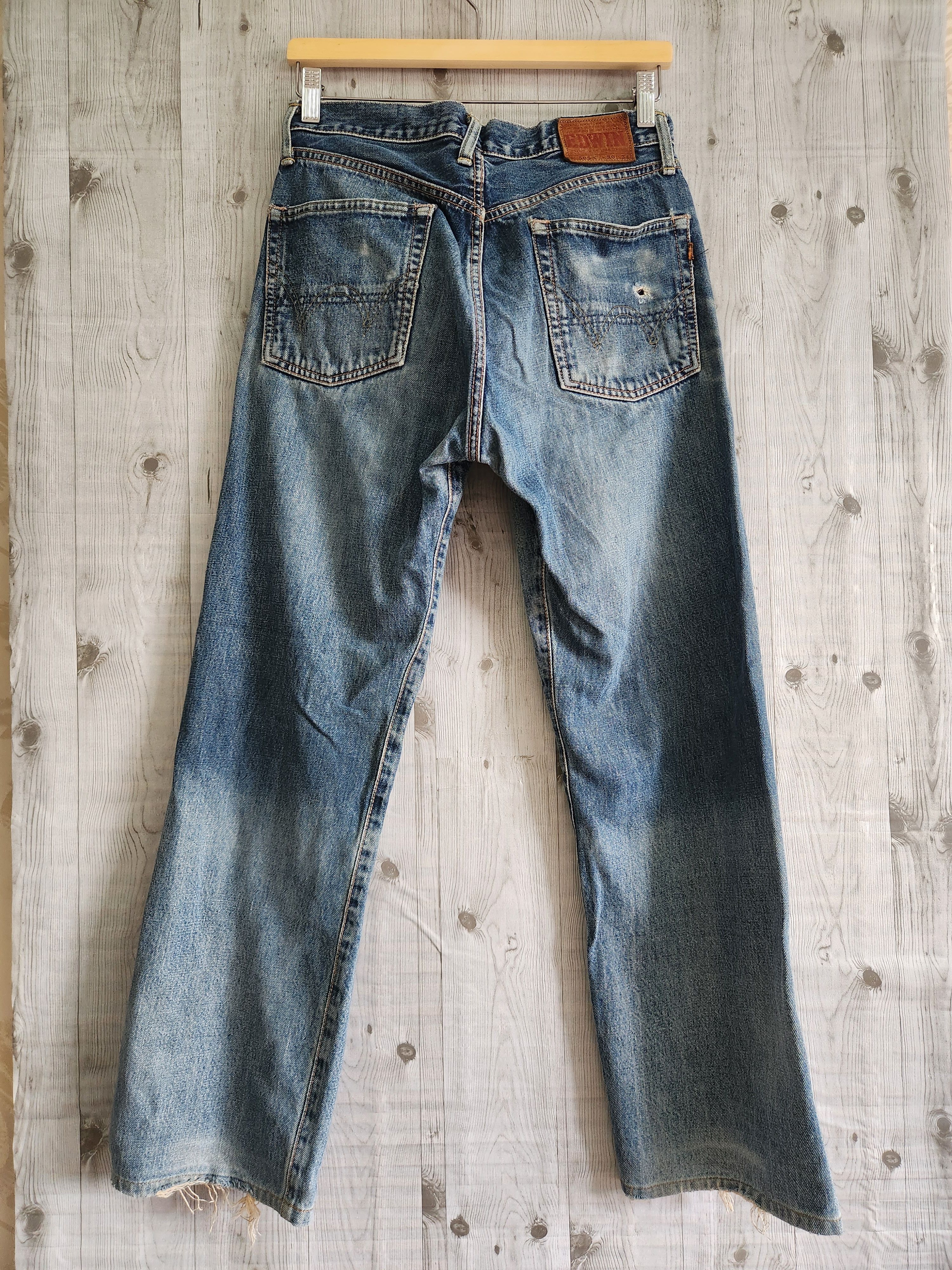 Edwin Vintage Distressed Edwin Redline Selvedge Jeans Size US 30 / EU 46 - 14 Thumbnail