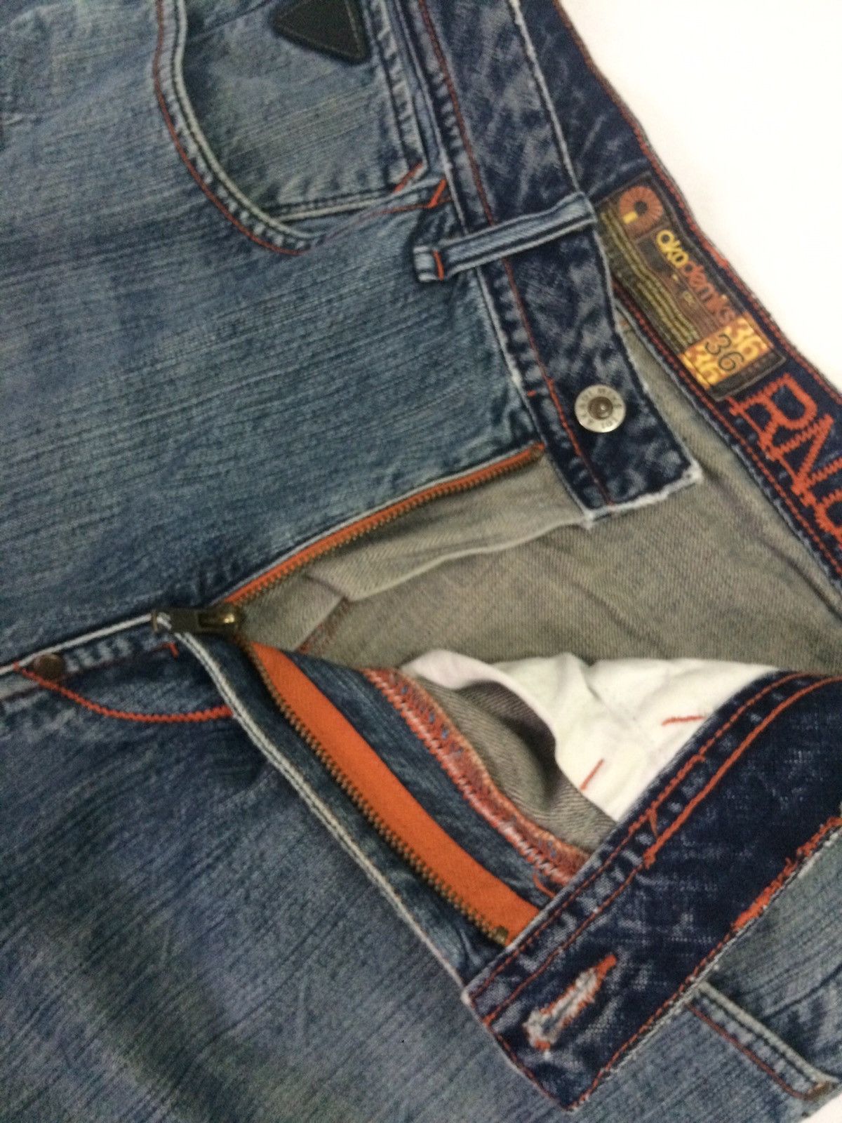Akademiks × Japanese Brand BAGGY💀Akademiks denim jeans patchwork punk pants Size US 33 - 12 Thumbnail