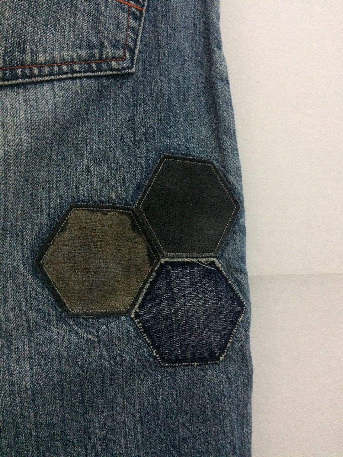 Akademiks × Japanese Brand BAGGY💀Akademiks denim jeans patchwork punk pants Size US 33 - 9 Thumbnail