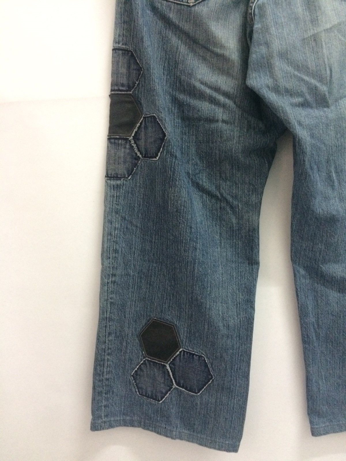 Akademiks × Japanese Brand BAGGY💀Akademiks denim jeans patchwork punk pants Size US 33 - 10 Thumbnail