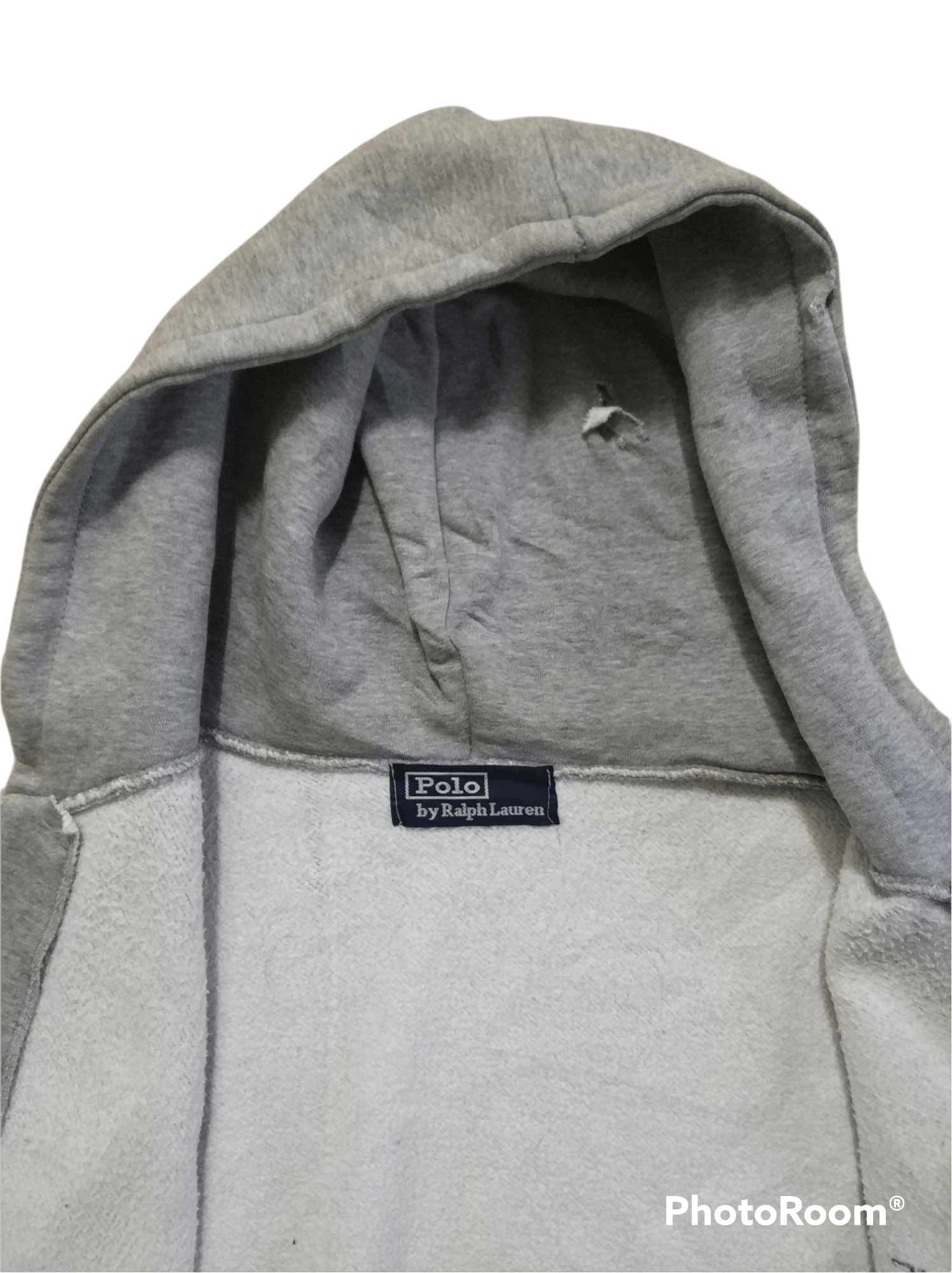 Polo Ralph Lauren 🔥Distressed Polo Ralph Lauren Zipper Hoodies Size US L / EU 52-54 / 3 - 6 Thumbnail