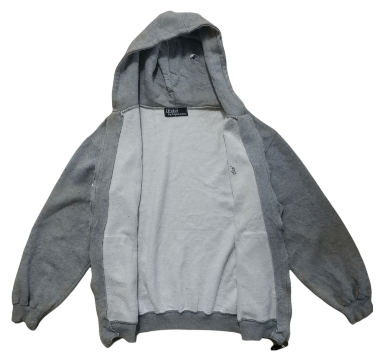 Polo Ralph Lauren 🔥Distressed Polo Ralph Lauren Zipper Hoodies Size US L / EU 52-54 / 3 - 2 Thumbnail