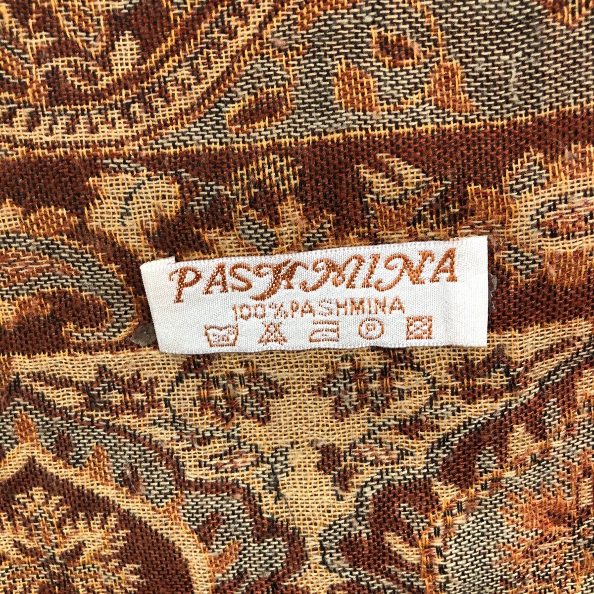 Vintage Vintage PASHMINA Scarves Muffler Paisley Design Size ONE SIZE - 4 Thumbnail