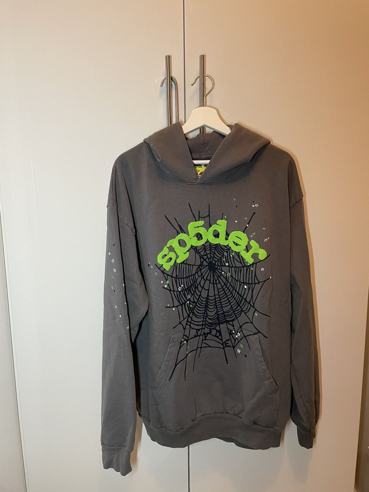 Spider Worldwide Sp5der OG Web Hoodie Grey | Grailed