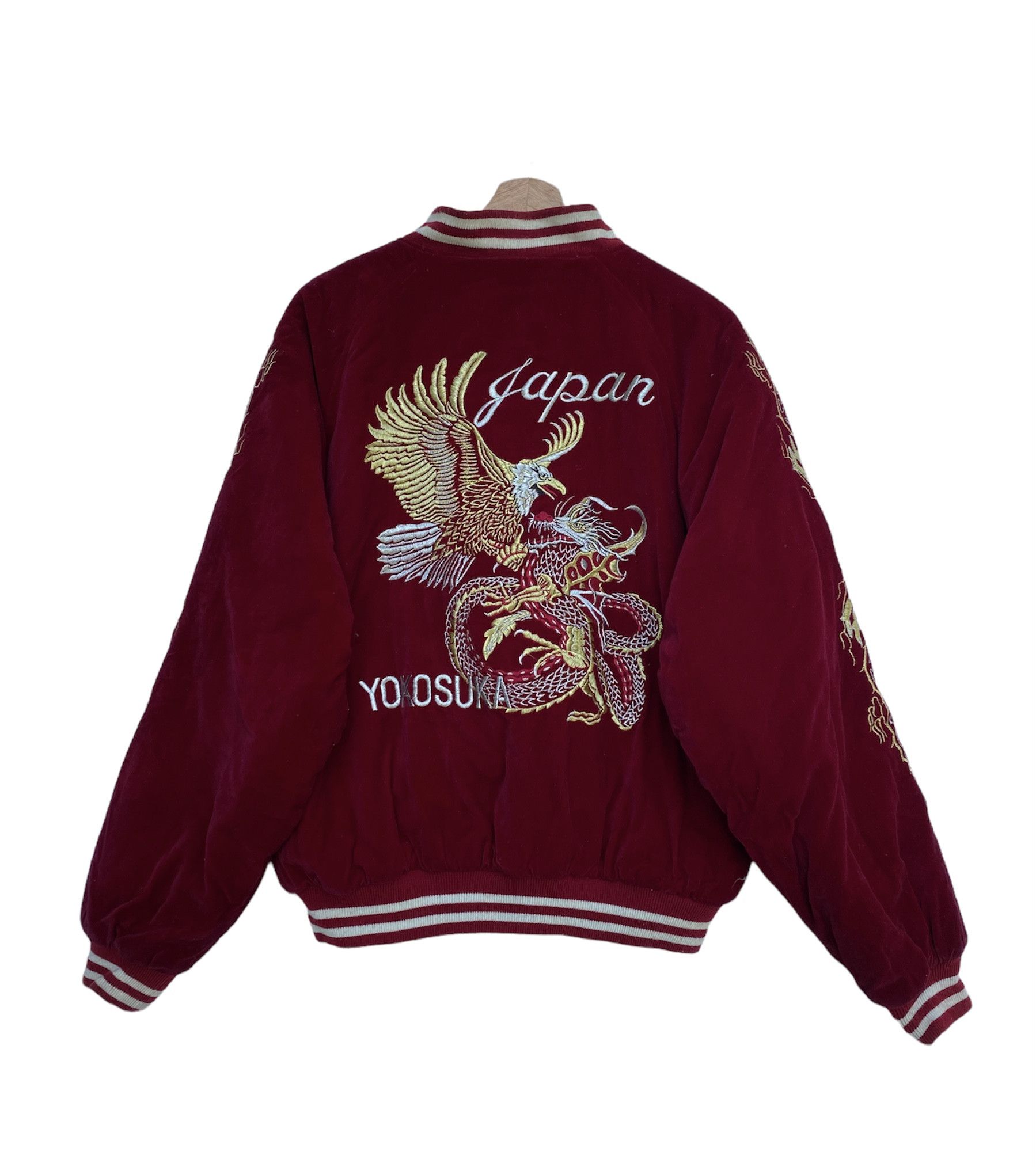Other VINTAGE SUKAJAN VELVET JACKET DRAGON YAKUZA STYLE Size US M / EU 48-50 / 2 - 1 Thumbnail