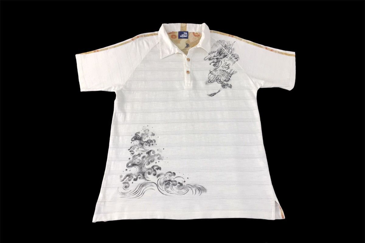 Japanese Brand Vintage The Utility Company Dragon Striped Tee Size US L / EU 52-54 / 3 - 1 Thumbnail