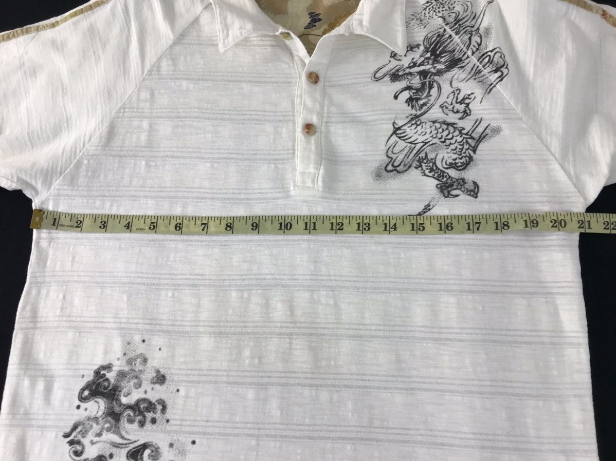 Japanese Brand Vintage The Utility Company Dragon Striped Tee Size US L / EU 52-54 / 3 - 9 Thumbnail