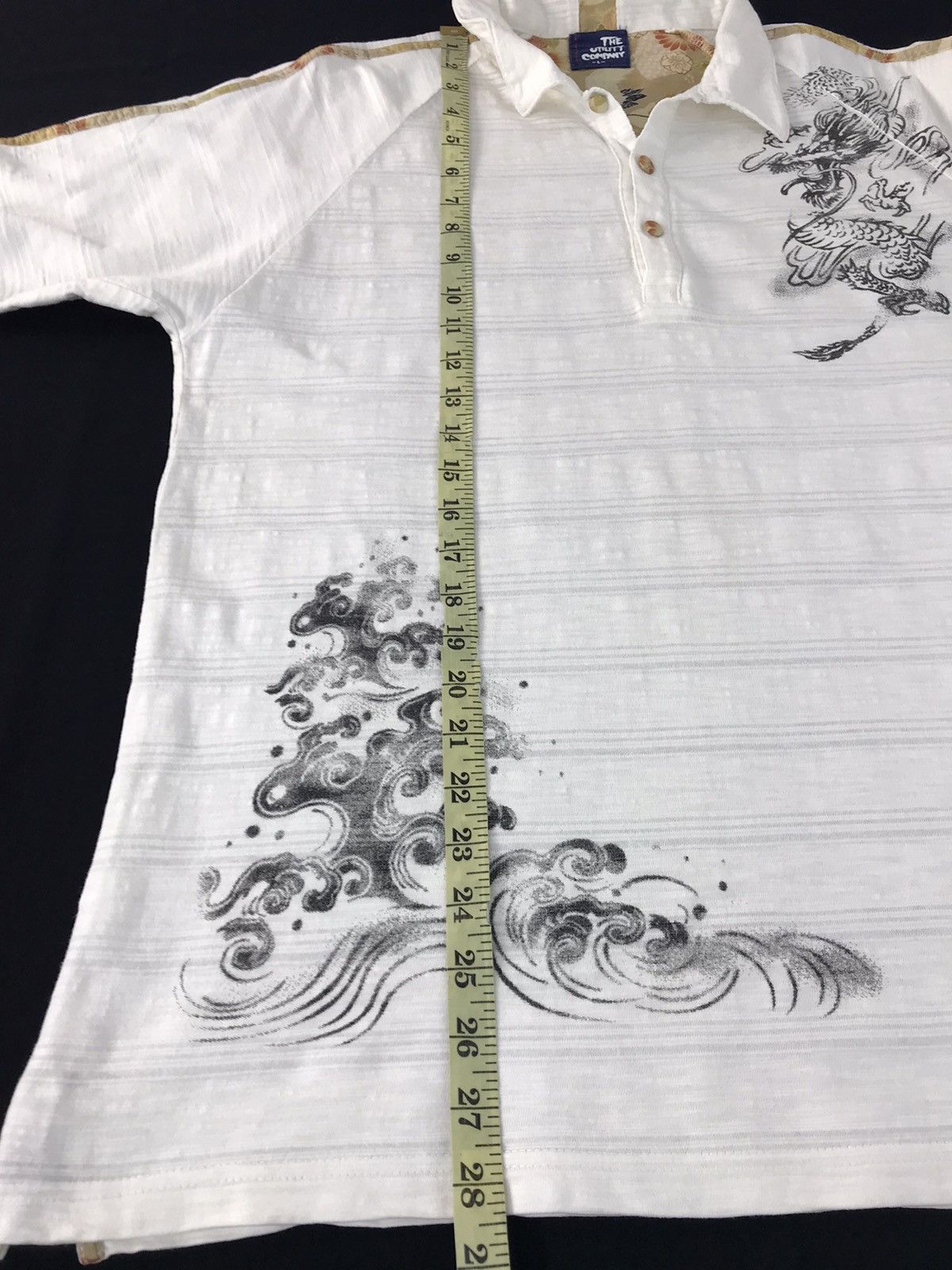 Japanese Brand Vintage The Utility Company Dragon Striped Tee Size US L / EU 52-54 / 3 - 10 Thumbnail