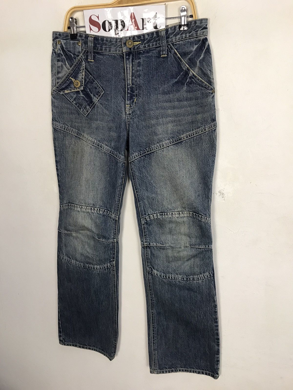Japanese Brand × Vintage Vintage Kissmark Established 1997 Pocket Design Jeans Size US 33 - 4 Thumbnail