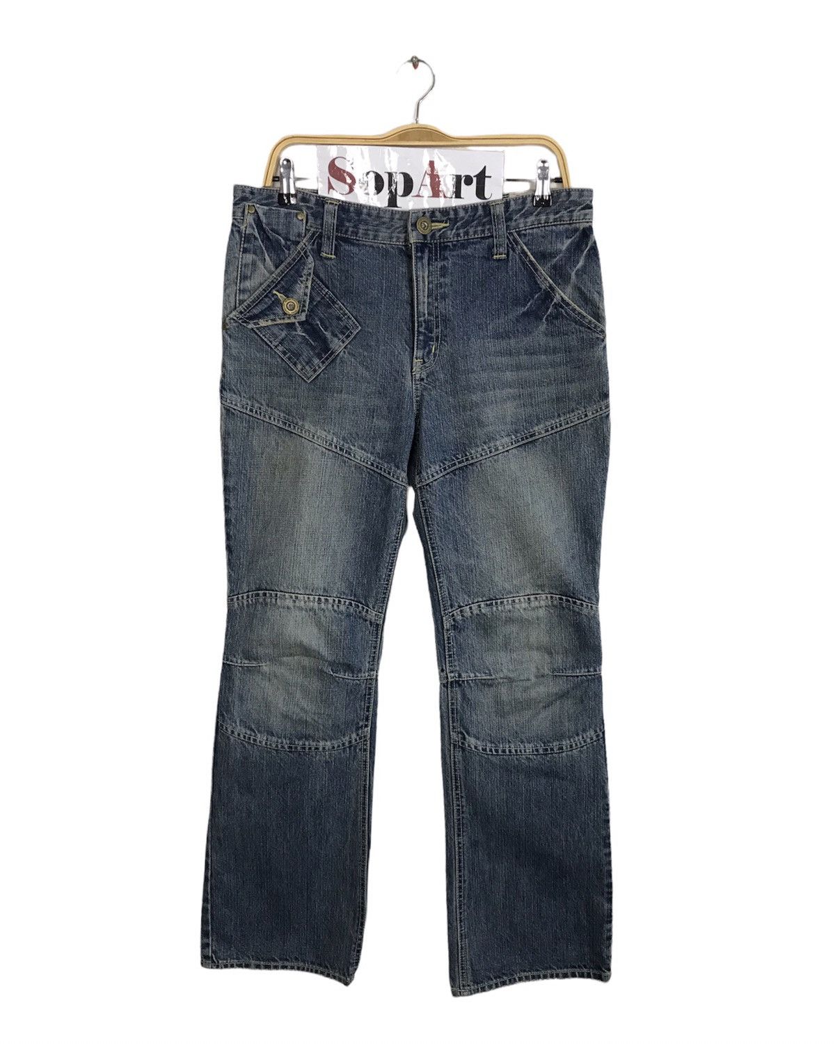 Japanese Brand × Vintage Vintage Kissmark Established 1997 Pocket Design Jeans Size US 33 - 1 Thumbnail