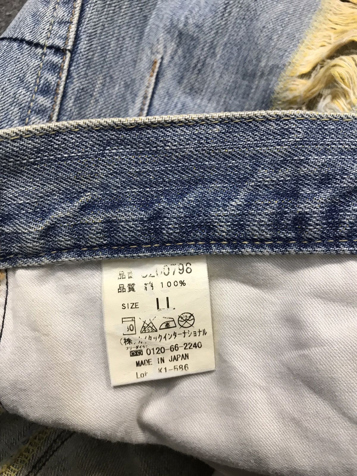 Japanese Brand × Vintage Vintage Green Wood Distressed Denim Faded Colour Design Size US 34 / EU 50 - 16 Thumbnail
