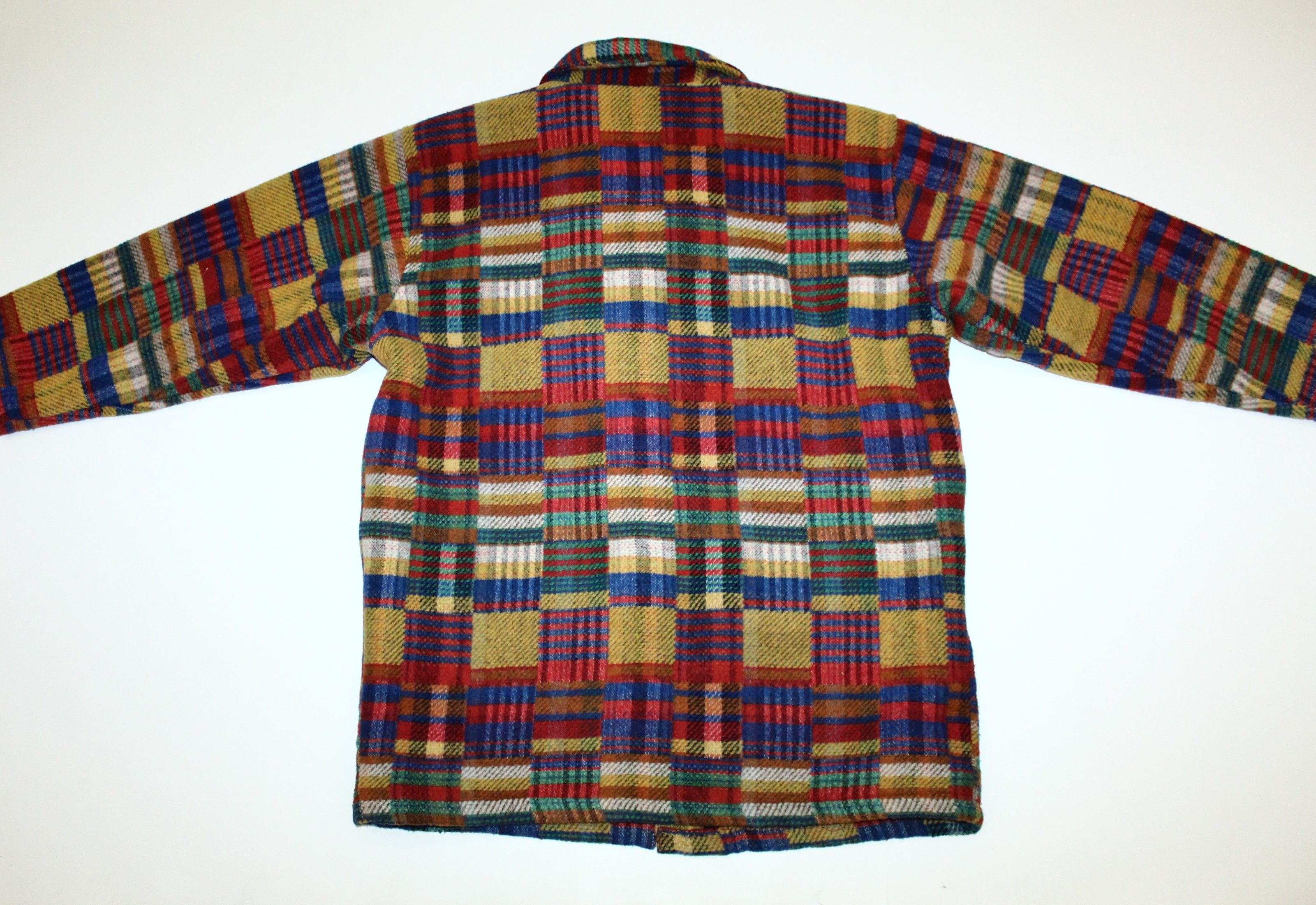 Japanese Brand 80's Lerros New Generation Recycled Patchwork Flannel Jacket Size US XL / EU 56 / 4 - 9 Thumbnail