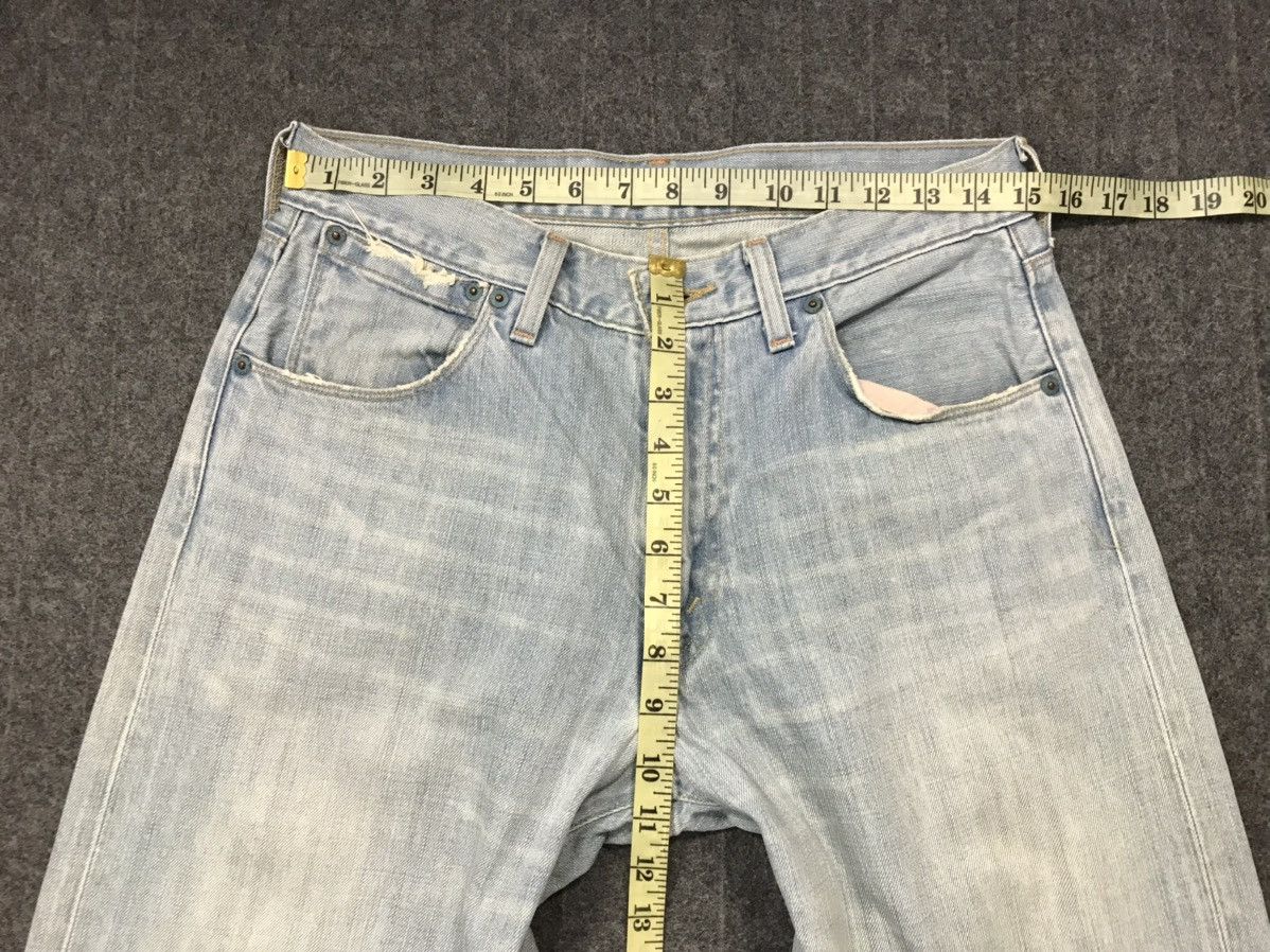 Levi's × Vintage Vintage Levis Lot553 Light Blue Wash Distressed Jeans Size US 30 / EU 46 - 16 Thumbnail