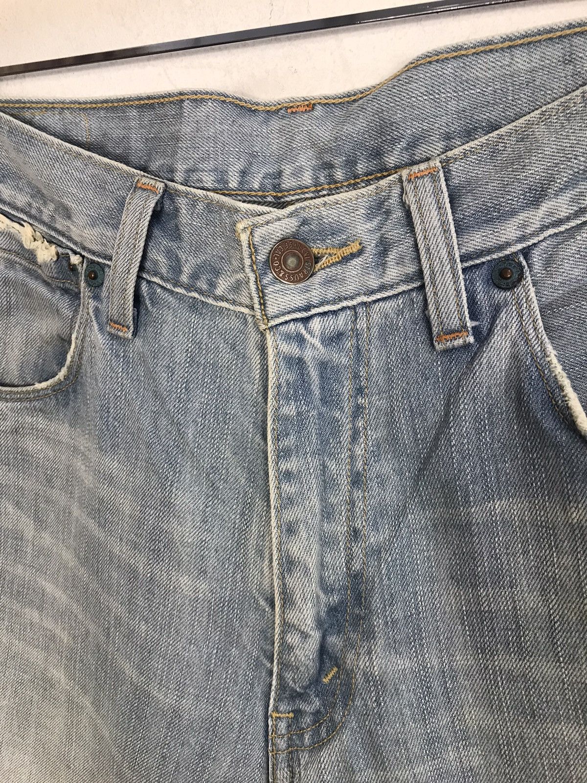 Levi's × Vintage Vintage Levis Lot553 Light Blue Wash Distressed Jeans Size US 30 / EU 46 - 6 Thumbnail