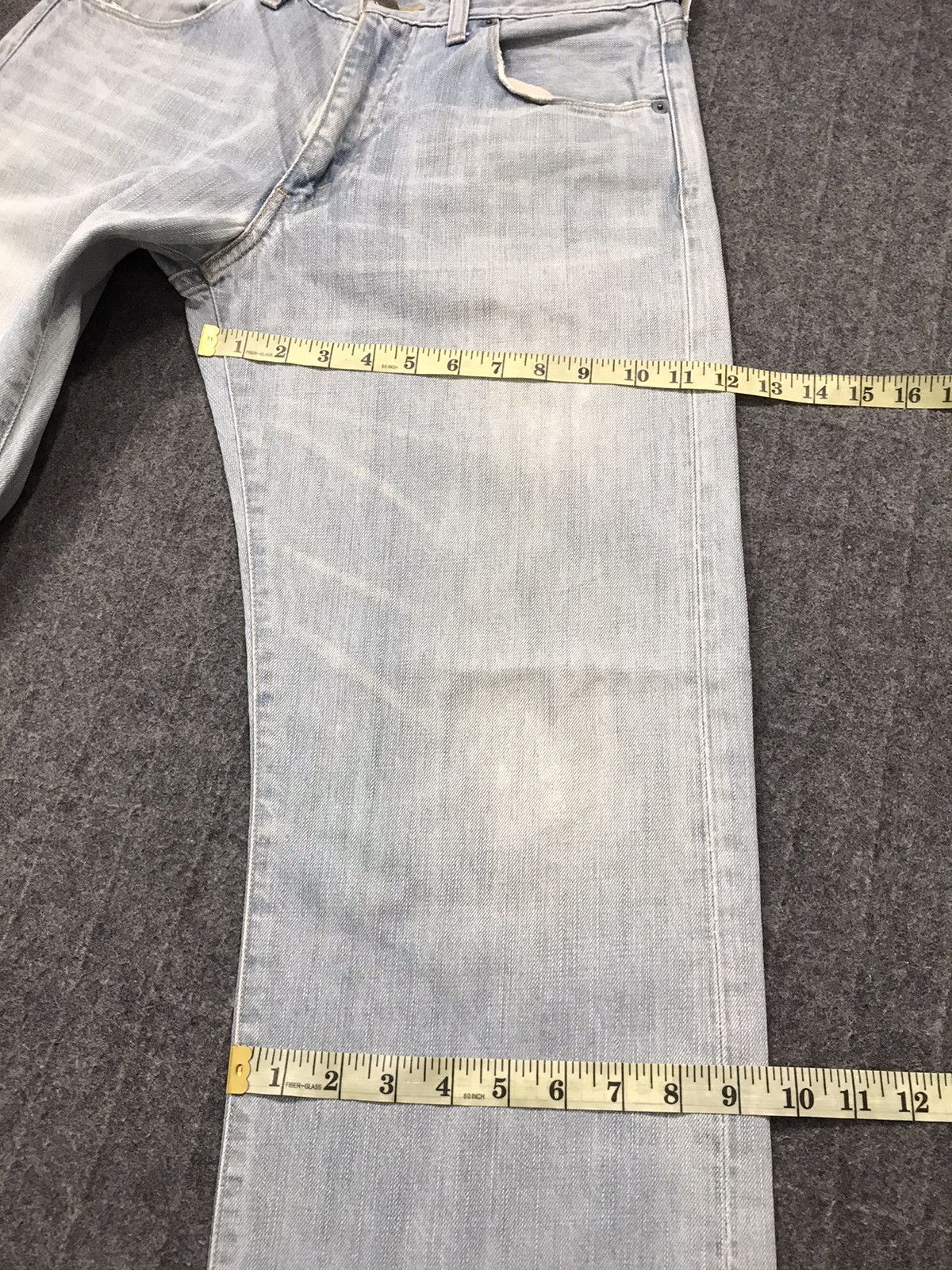 Levi's × Vintage Vintage Levis Lot553 Light Blue Wash Distressed Jeans Size US 30 / EU 46 - 17 Thumbnail