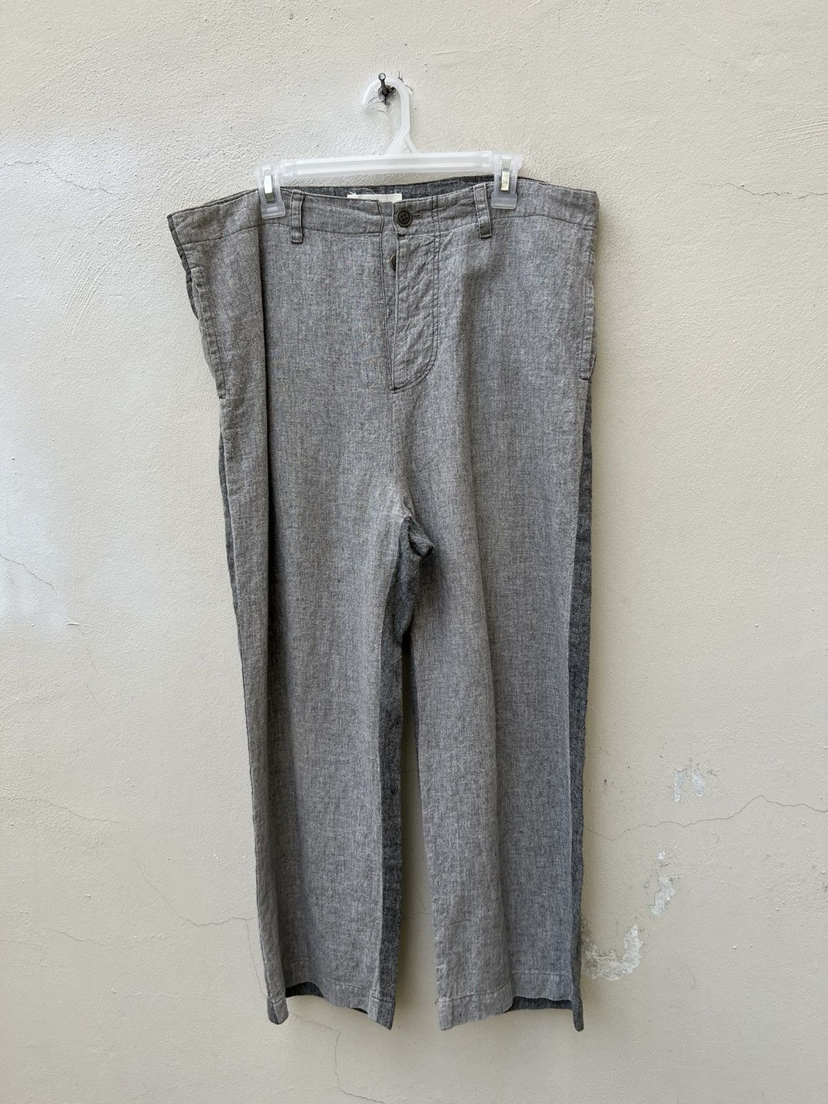 Vintage Tumugu Japan 100% Linen Two Tones Drawstring Trouser Size US 34 / EU 50 - 6 Thumbnail