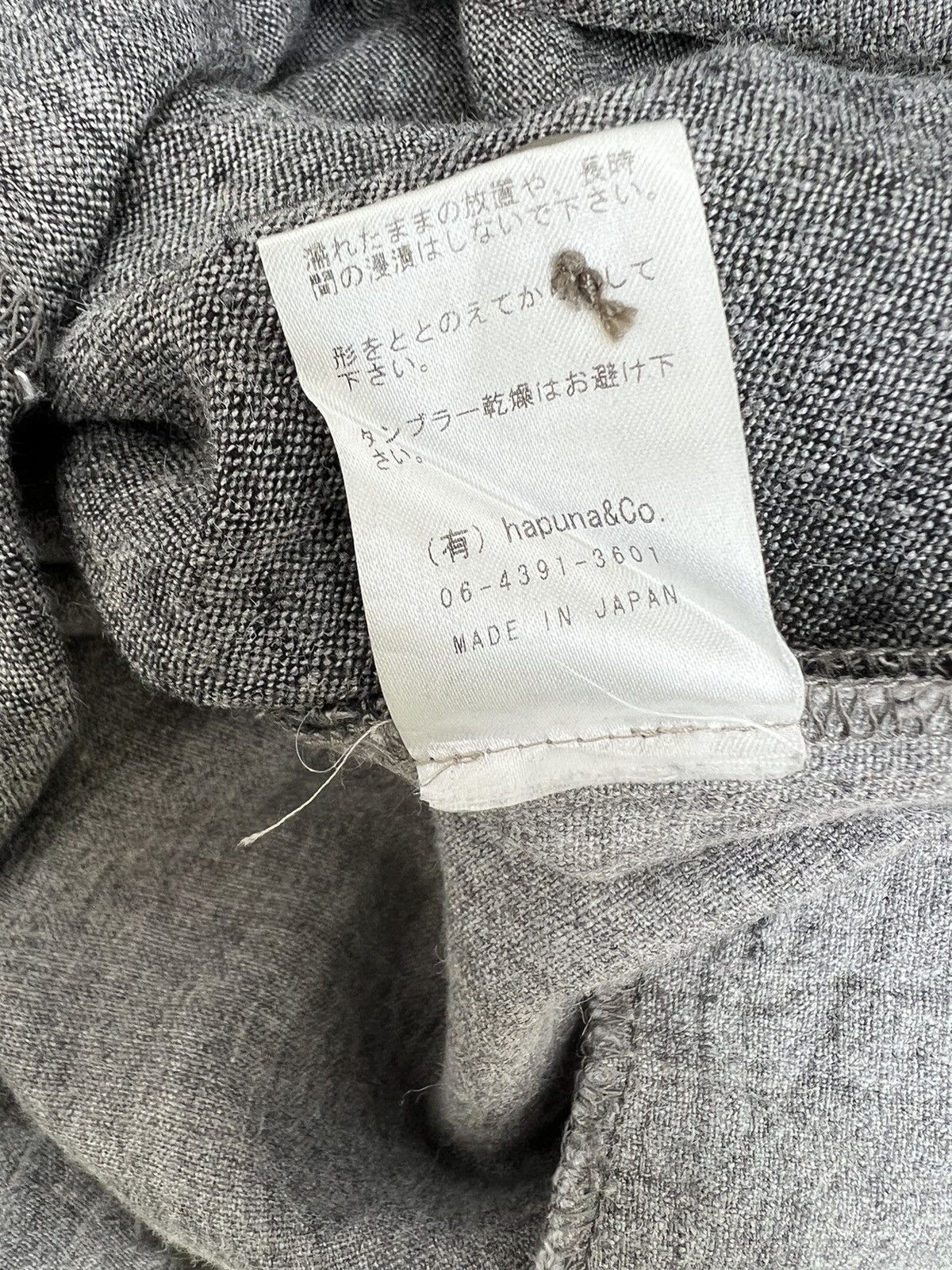 Vintage Tumugu Japan 100% Linen Two Tones Drawstring Trouser Size US 34 / EU 50 - 13 Thumbnail