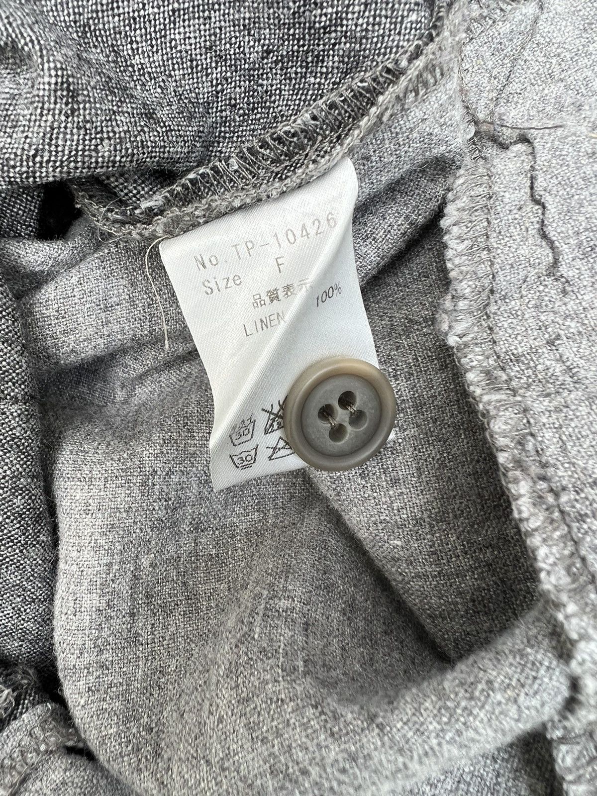 Vintage Tumugu Japan 100% Linen Two Tones Drawstring Trouser Size US 34 / EU 50 - 12 Thumbnail