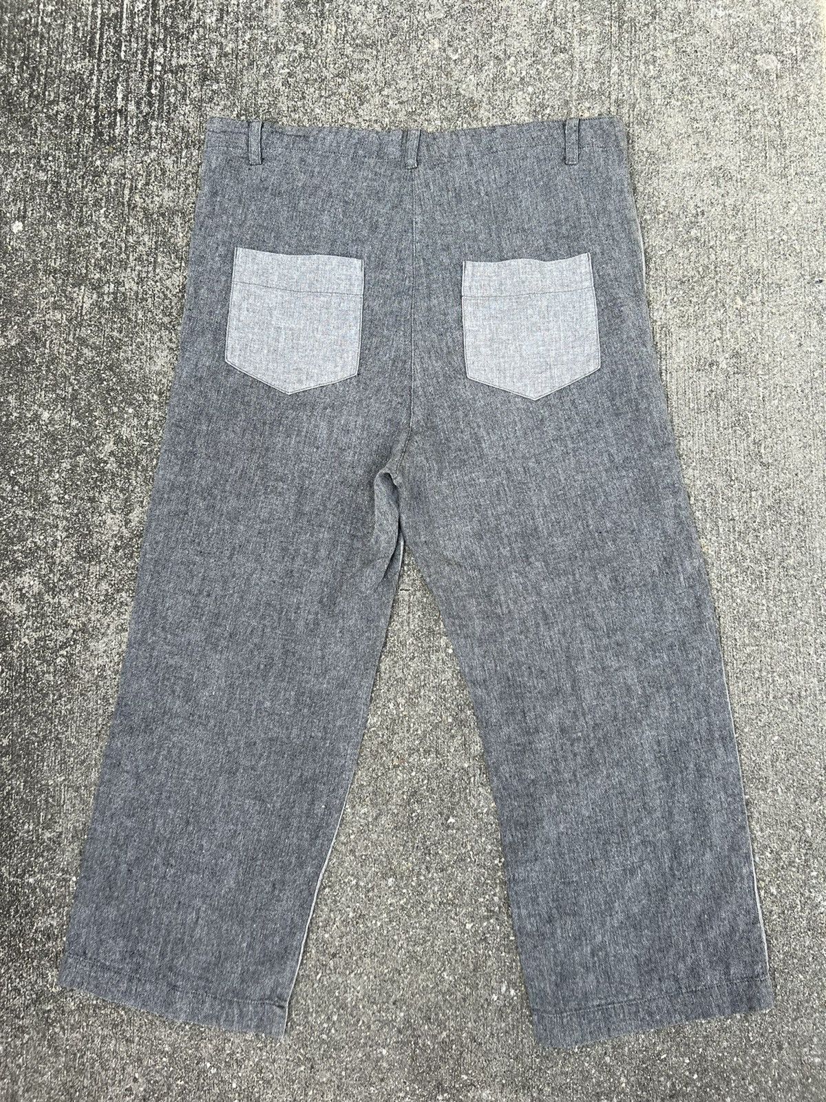 Vintage Tumugu Japan 100% Linen Two Tones Drawstring Trouser Size US 34 / EU 50 - 5 Thumbnail