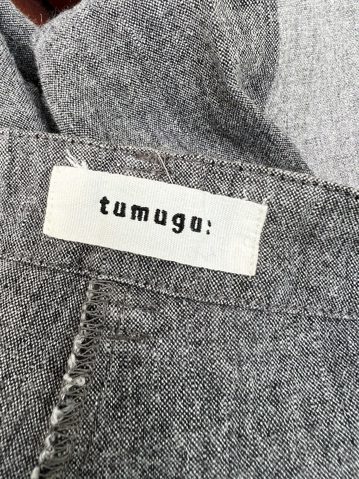 Vintage Tumugu Japan 100% Linen Two Tones Drawstring Trouser Size US 34 / EU 50 - 11 Thumbnail