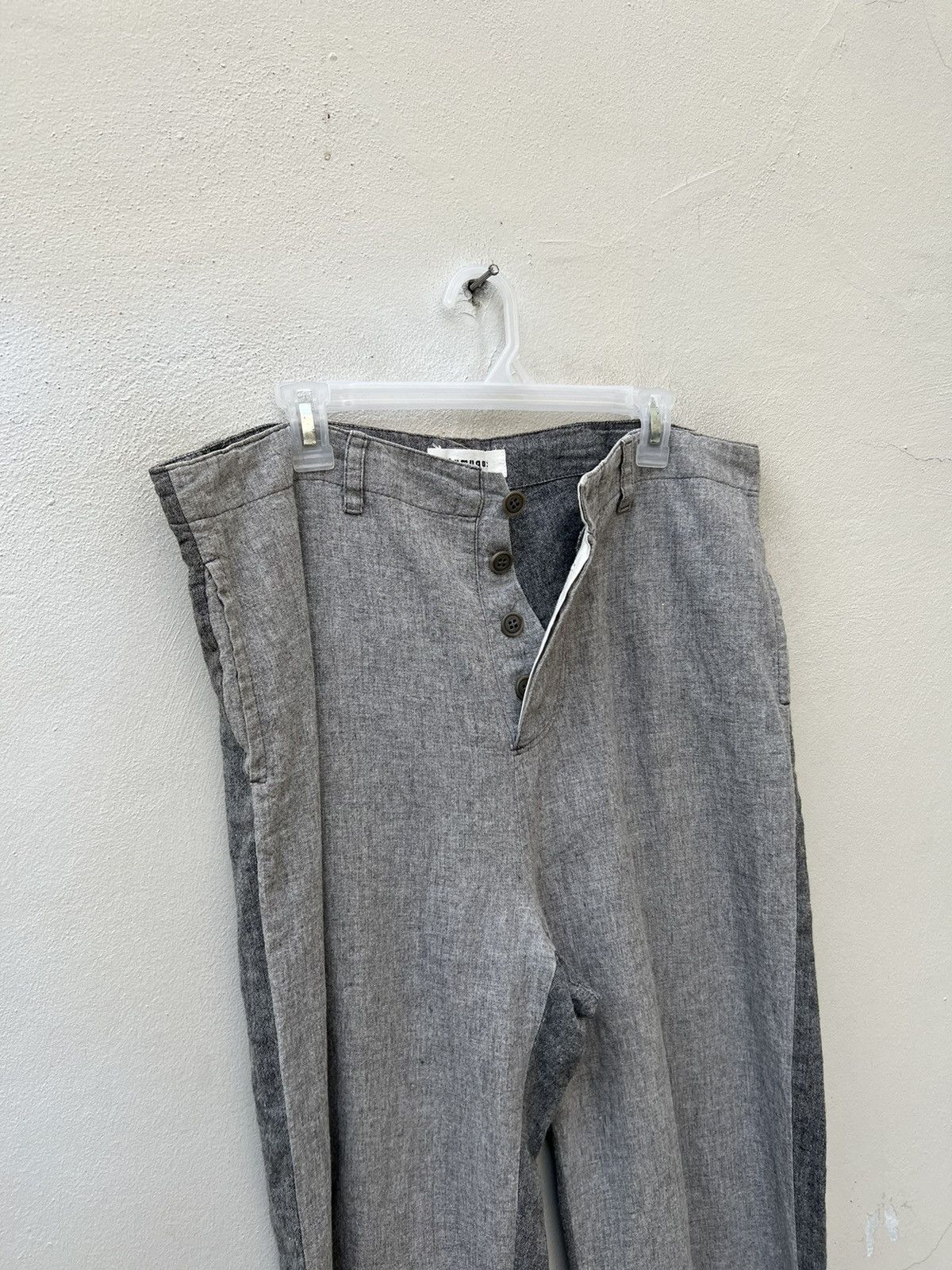 Vintage Tumugu Japan 100% Linen Two Tones Drawstring Trouser Size US 34 / EU 50 - 8 Thumbnail