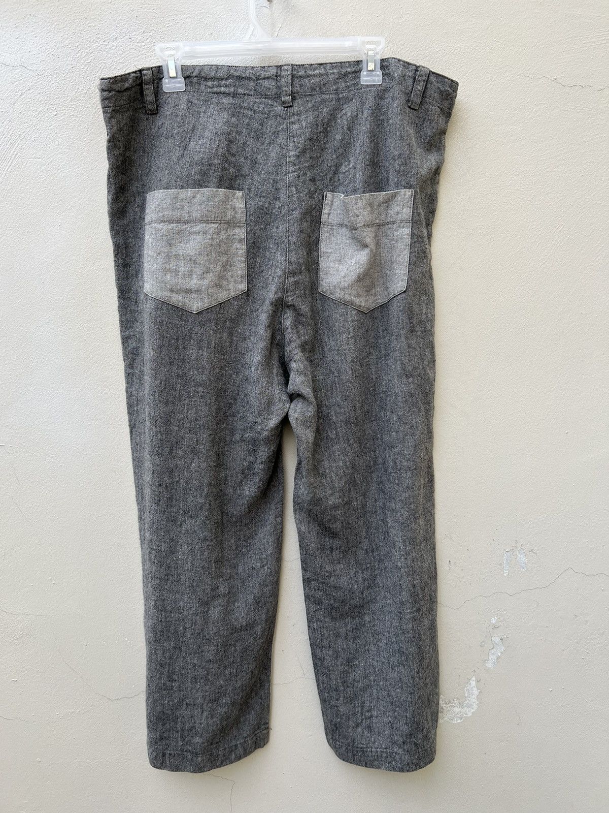 Vintage Tumugu Japan 100% Linen Two Tones Drawstring Trouser Size US 34 / EU 50 - 9 Thumbnail