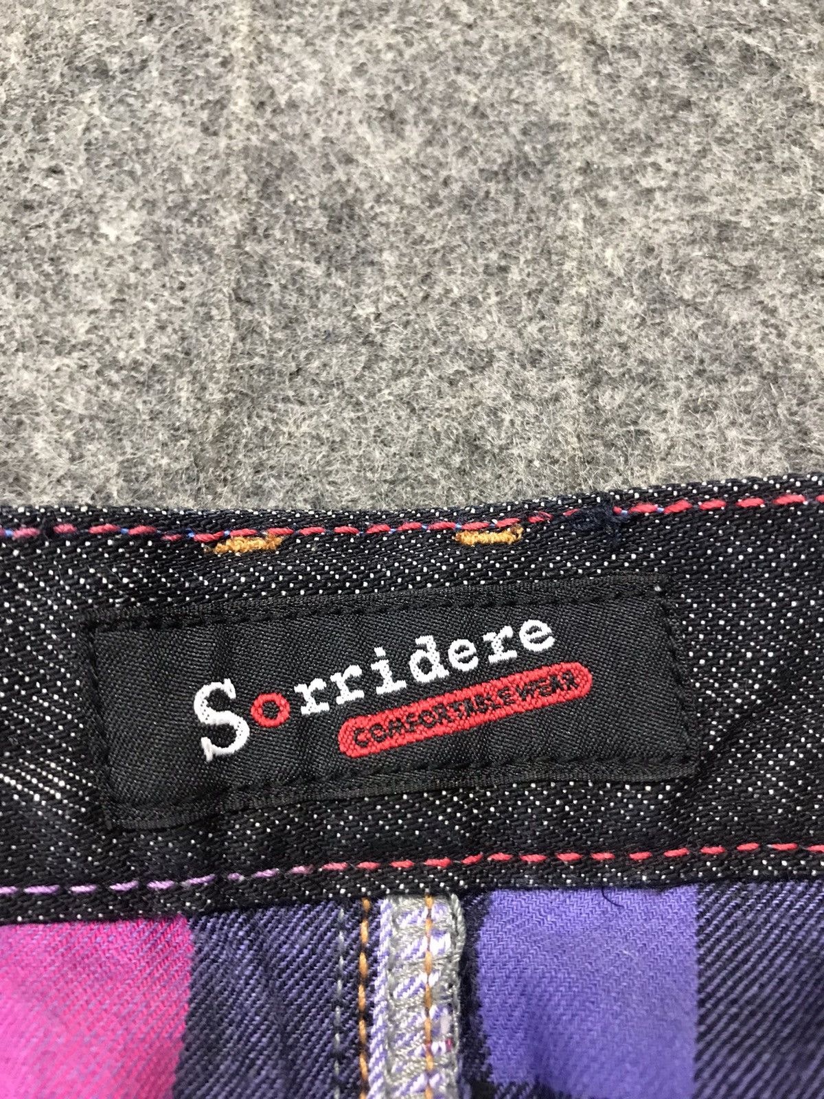 Japanese Brand × Vintage Vintage Sorridere Comfortable Wear Indigo Denim Design Size US 35 - 12 Thumbnail