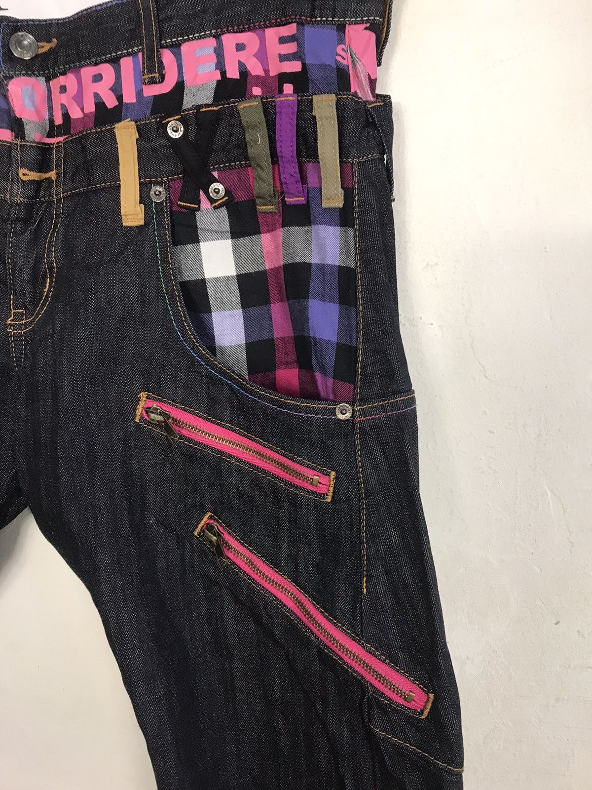 Japanese Brand × Vintage Vintage Sorridere Comfortable Wear Indigo Denim Design Size US 35 - 5 Thumbnail