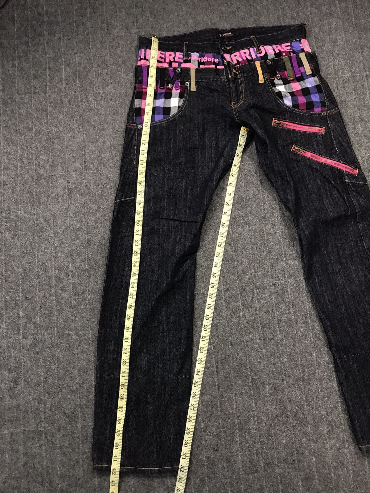 Japanese Brand × Vintage Vintage Sorridere Comfortable Wear Indigo Denim Design Size US 35 - 17 Thumbnail