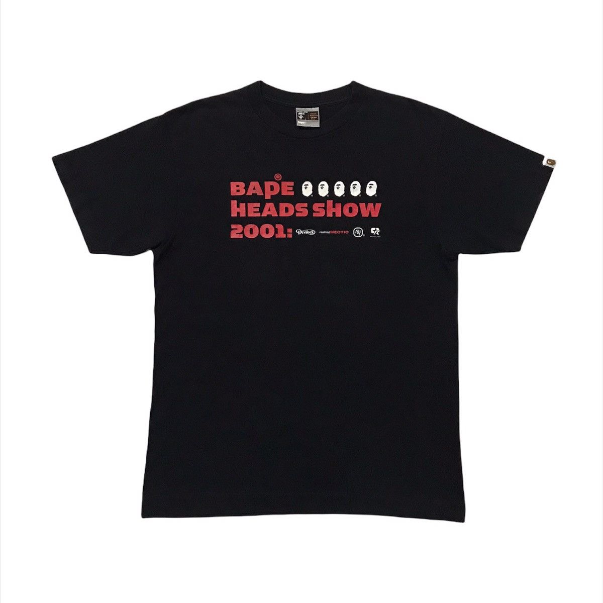 image of Archive Bape Heads Show 2001 Collaboration Japan Designer in Black, Men's (Size Large)