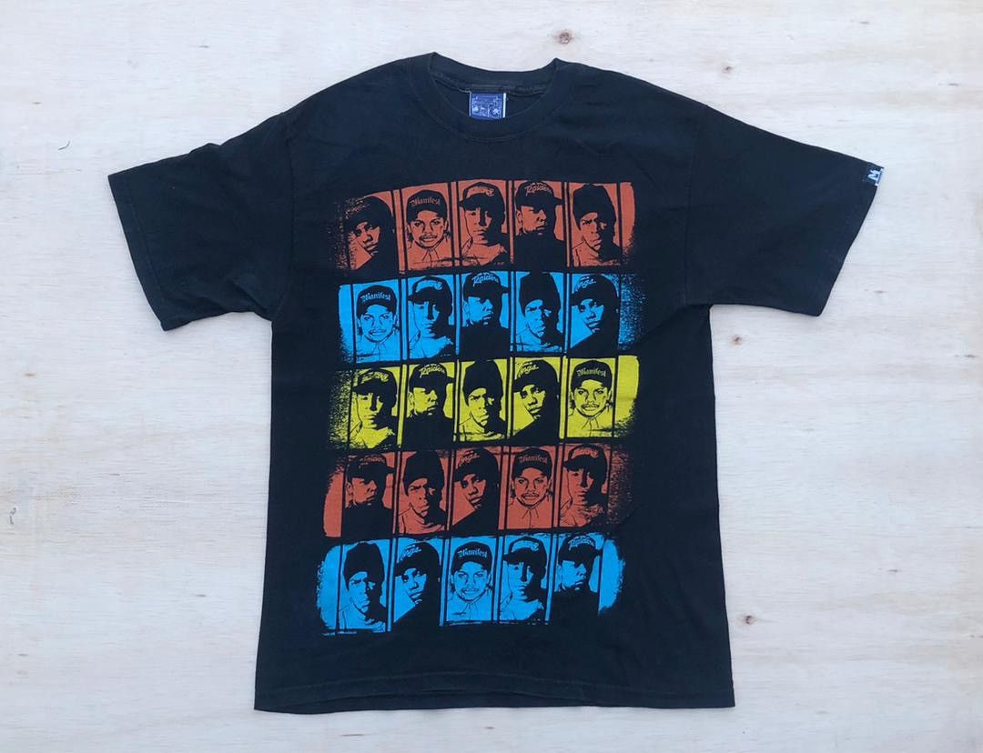 Rap Tees × Vintage vintage tee Manifest Hip Hop Rap A24 Size US M / EU 48-50 / 2 - 1 Thumbnail