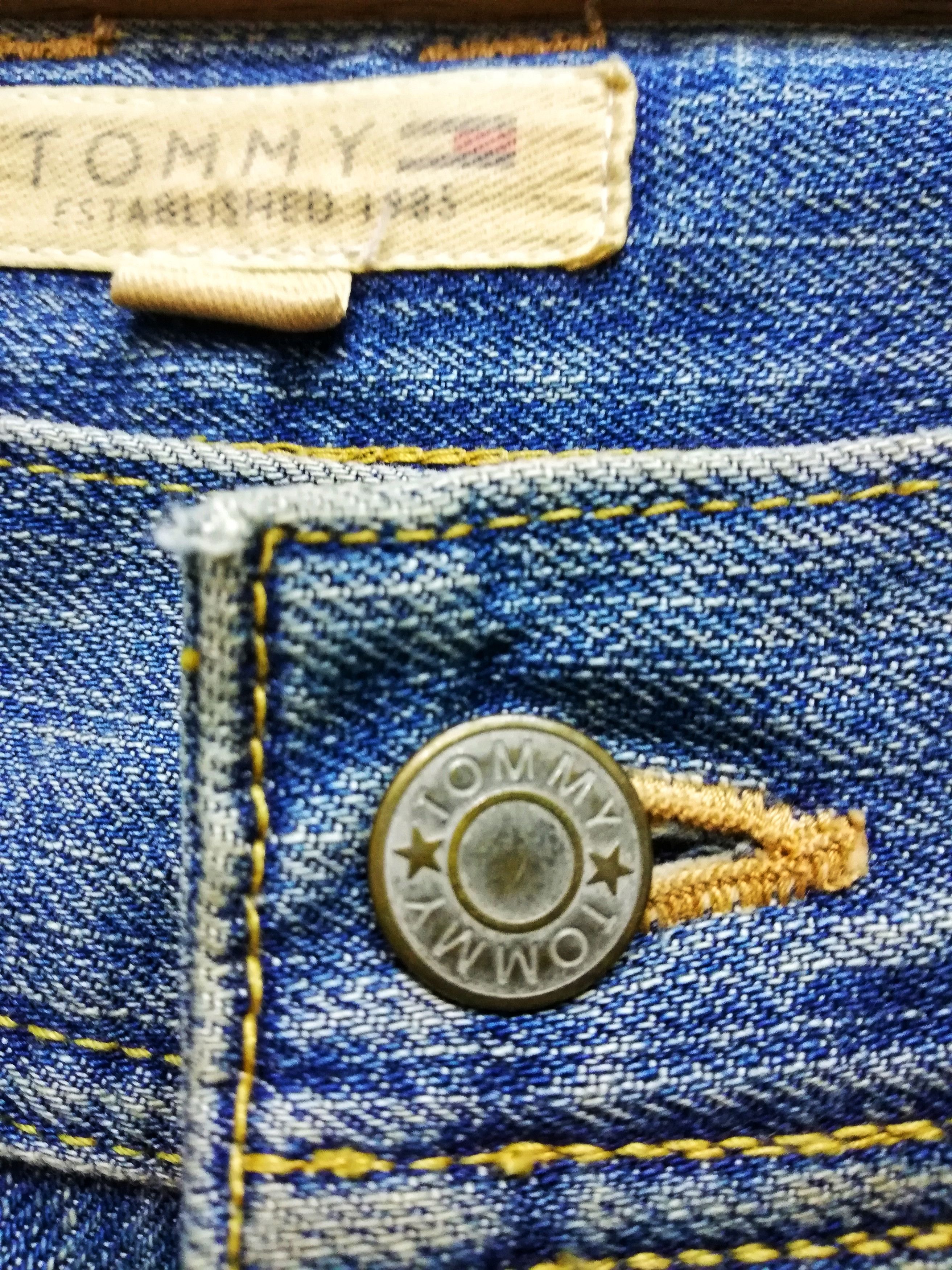 Tommy Hilfiger × Tommy Jeans 🔥Tommy Hilfiger Distressed Denim Sashiko Stitch Jeans🔥 Size US 33 - 4 Thumbnail