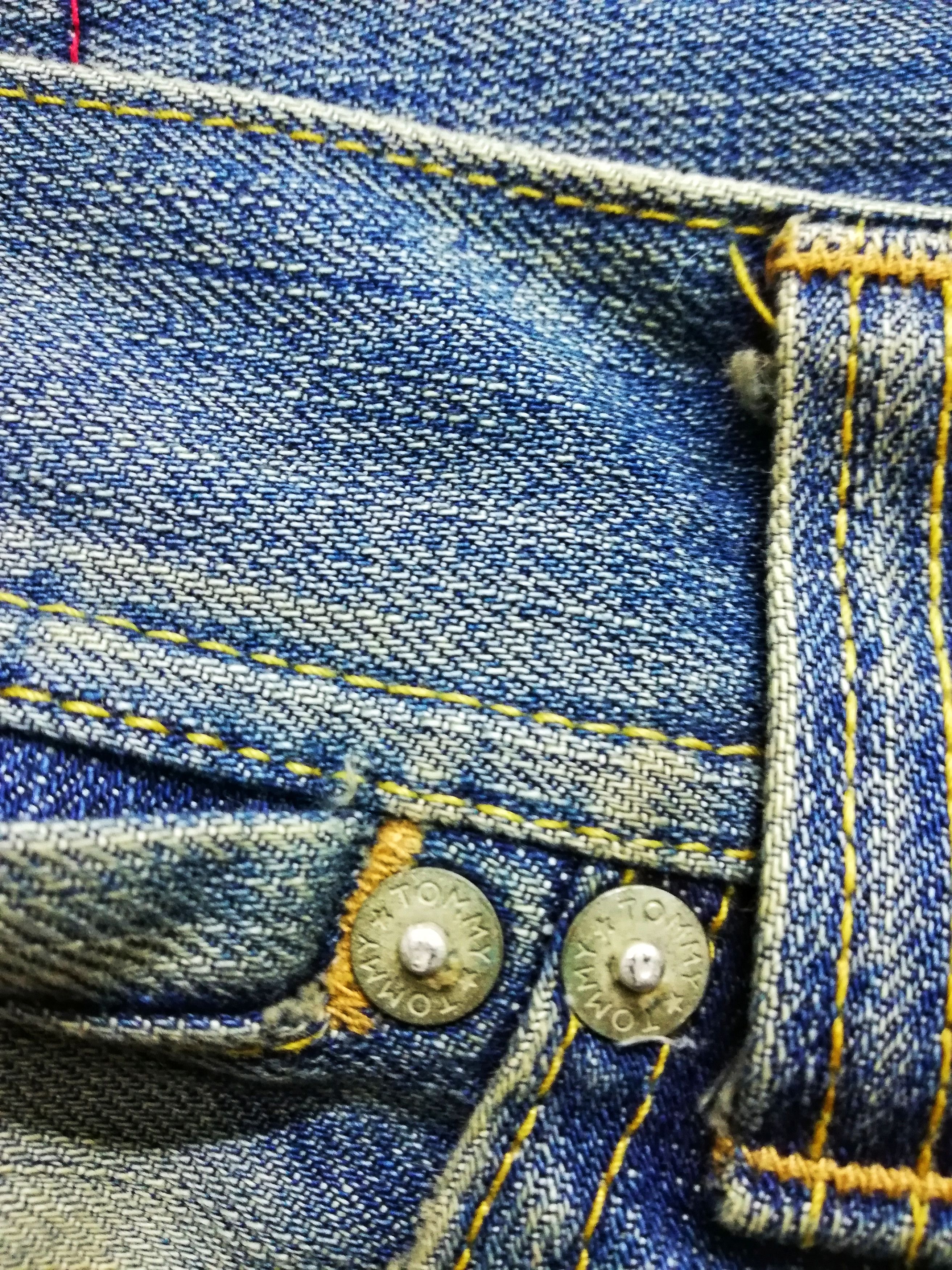 Tommy Hilfiger × Tommy Jeans 🔥Tommy Hilfiger Distressed Denim Sashiko Stitch Jeans🔥 Size US 33 - 6 Thumbnail