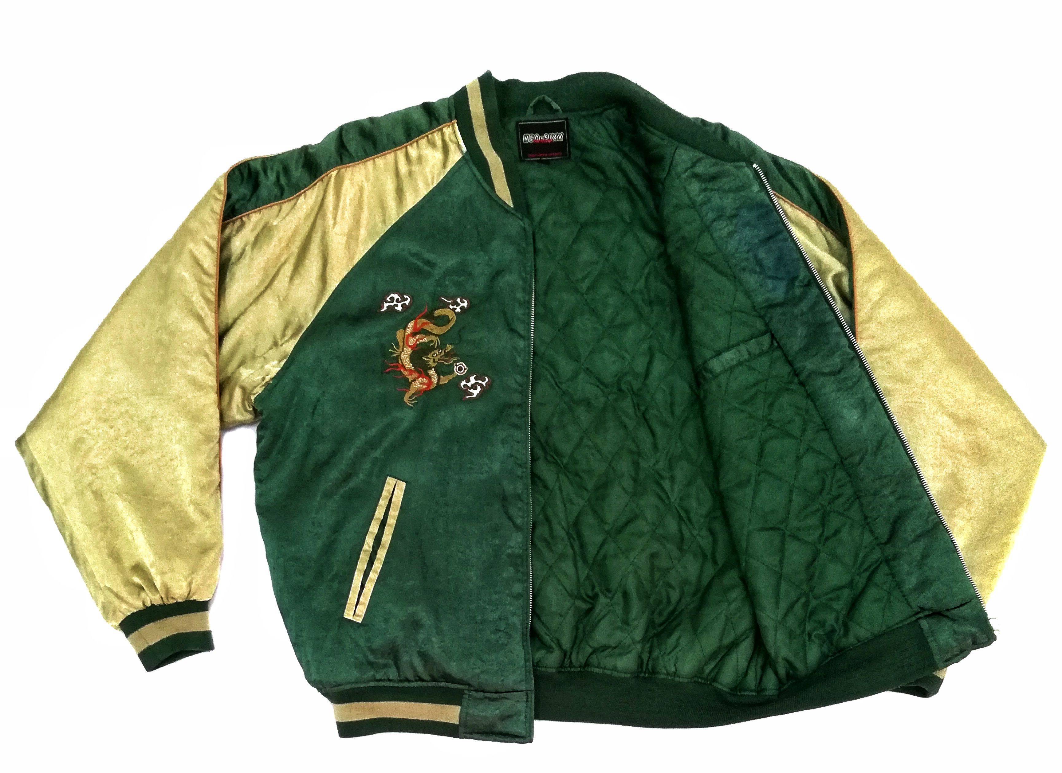 Japanese Brand 🔥SUKAJAN SOUVENIR DRAGON MOTIVE JAPAN SATIN JACKET🔥 Size US L / EU 52-54 / 3 - 6 Thumbnail