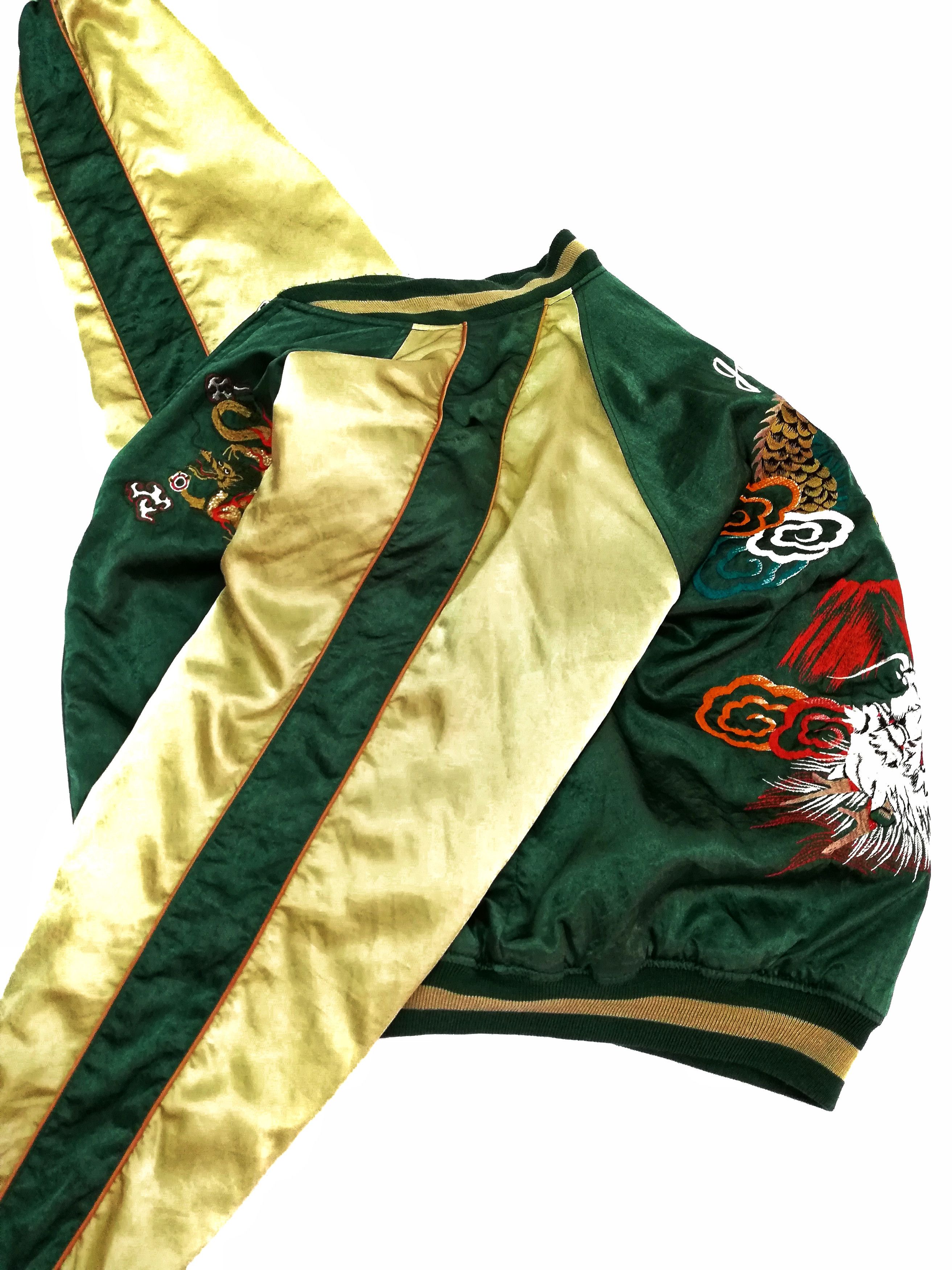 Japanese Brand 🔥SUKAJAN SOUVENIR DRAGON MOTIVE JAPAN SATIN JACKET🔥 Size US L / EU 52-54 / 3 - 12 Thumbnail